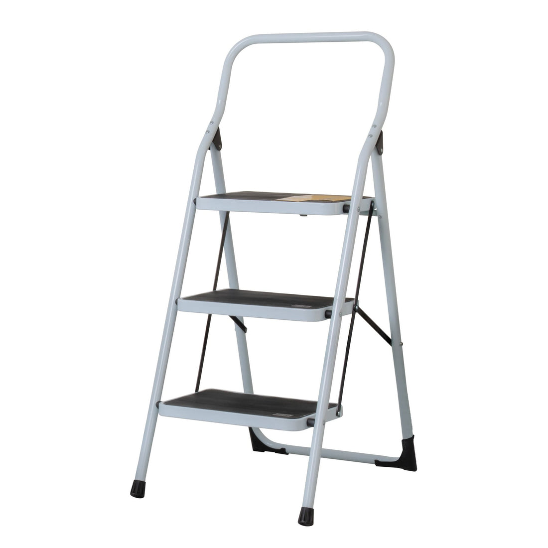 Escalerilla tubular, plegable, 3 peldaños, PRETUL