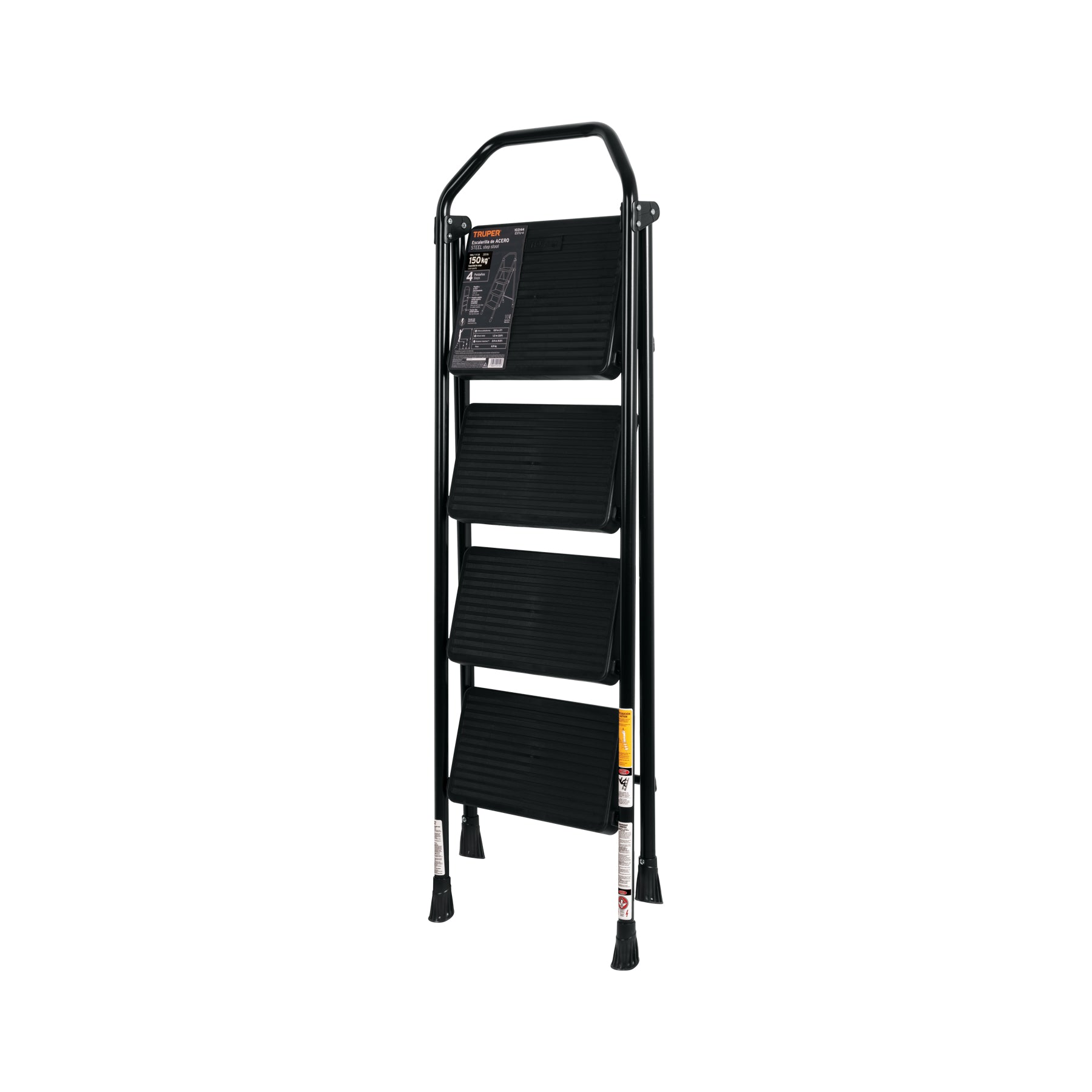 Escalerilla tubular, plegable, 4 peldaños, TRUPER