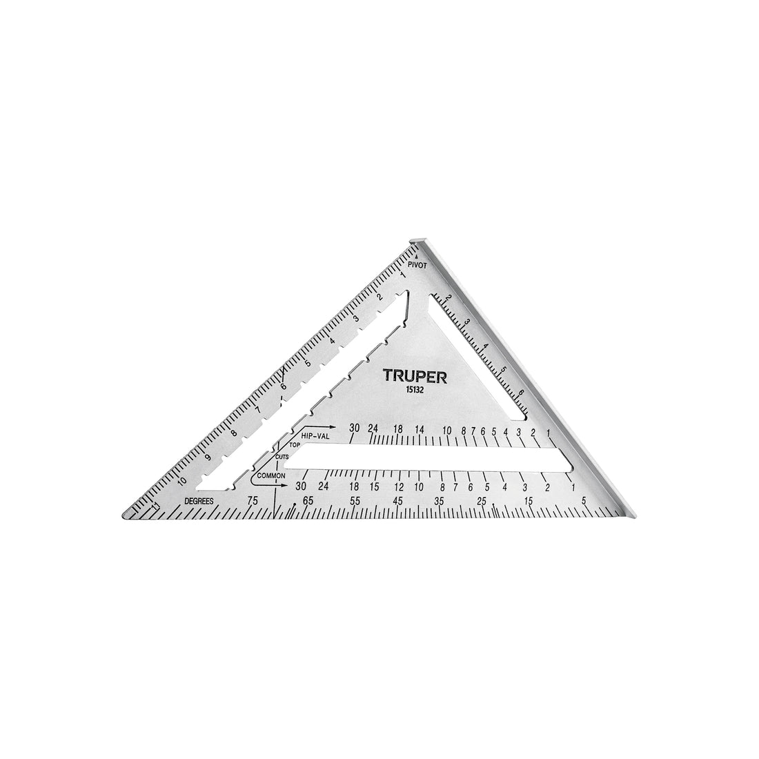 Escuadra 12" de aluminio para muros de yeso, TRUPER