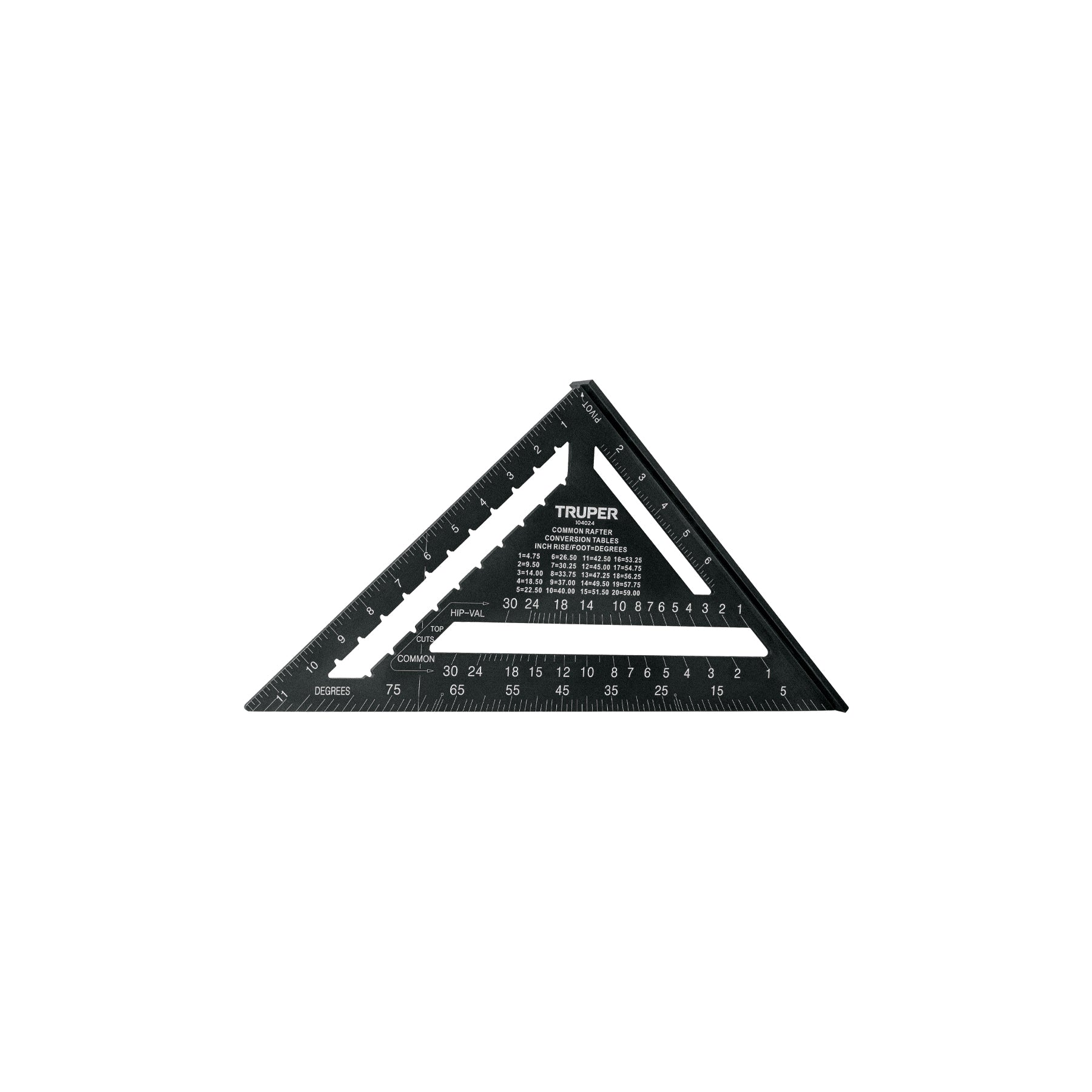 Escuadra 12", aluminio color negro, para muro de yeso,TRUPER