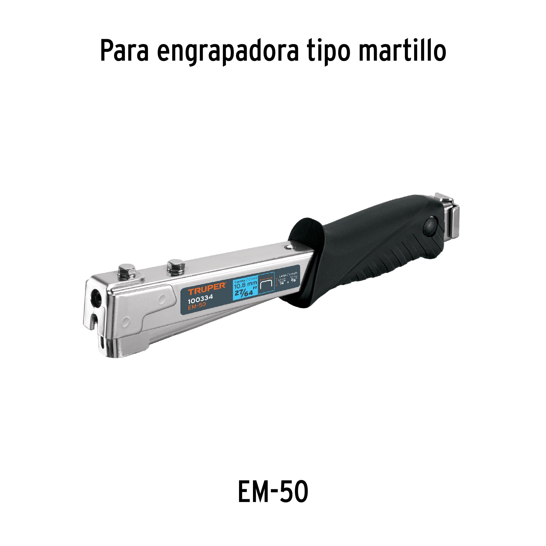1000 grapas 1/4" corona 10.6mm, para ET-50X, ET-50 y EM-50