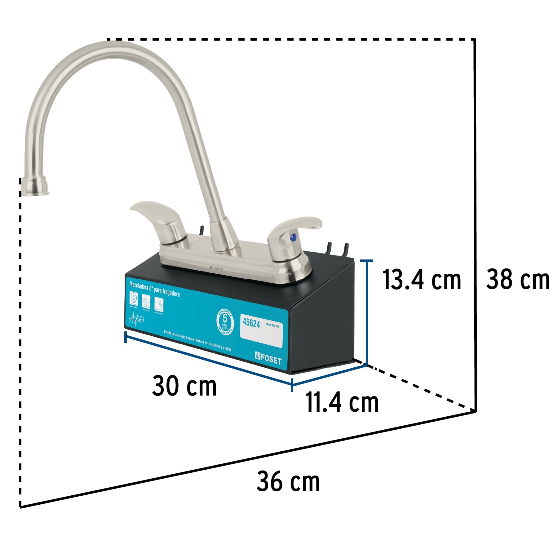 Exhibidor con mezcladora AQF-82N, FOSET
