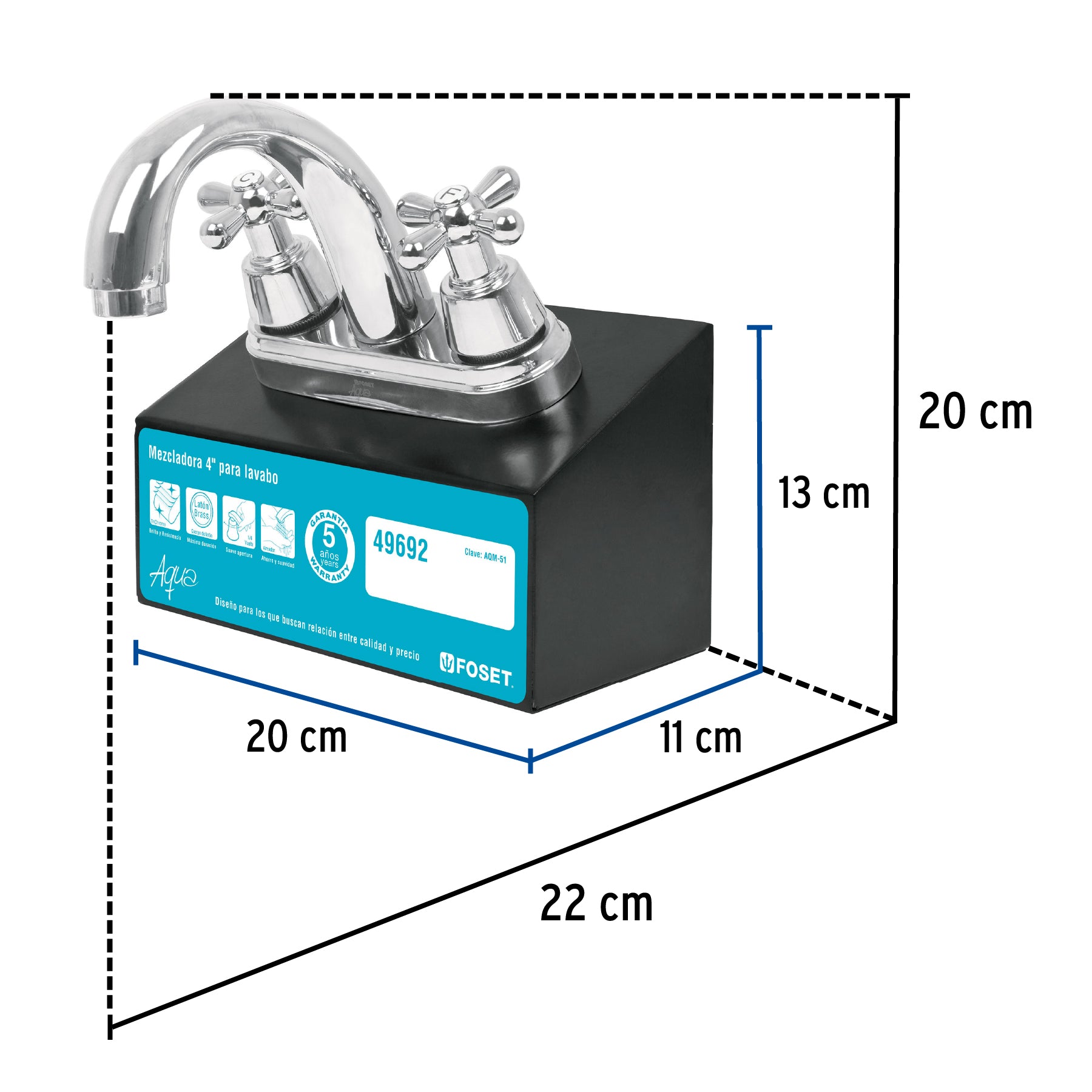 Exhibidor con mezcladora AQM-51, FOSET