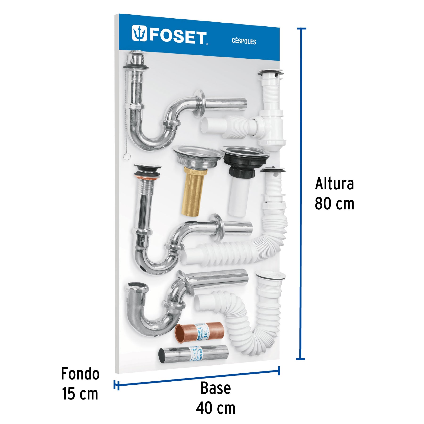Exhibidor de céspoles, FOSET
