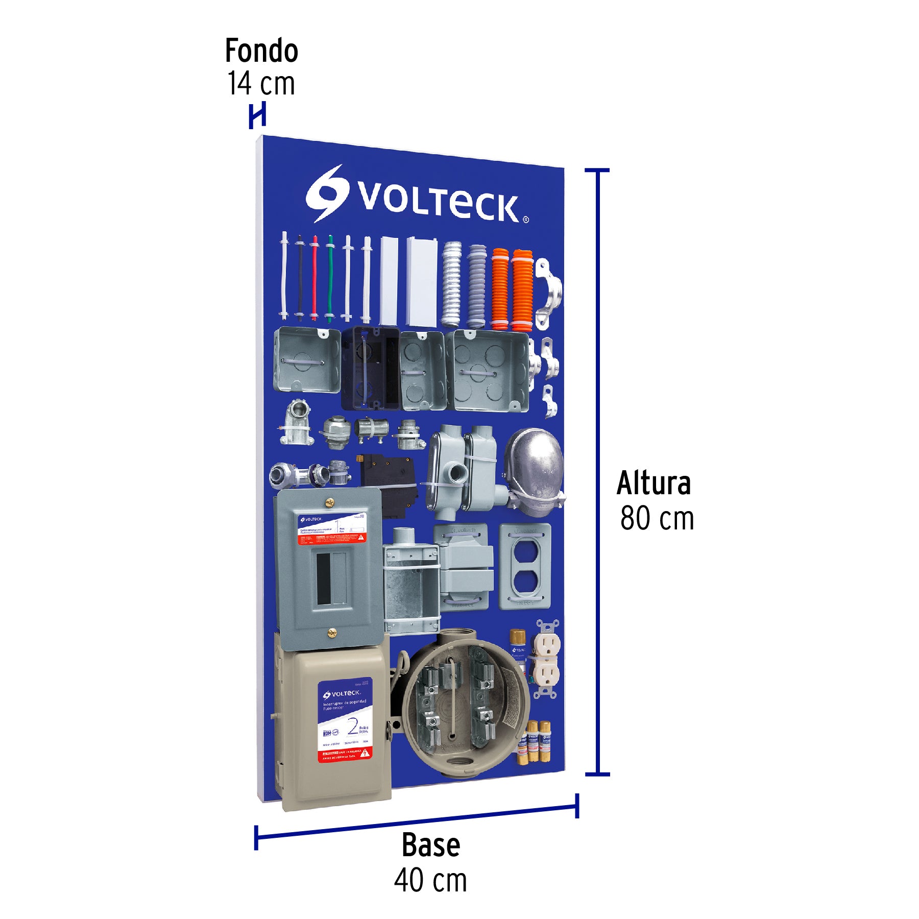Exhibidor de conexiones, VOLTECK
