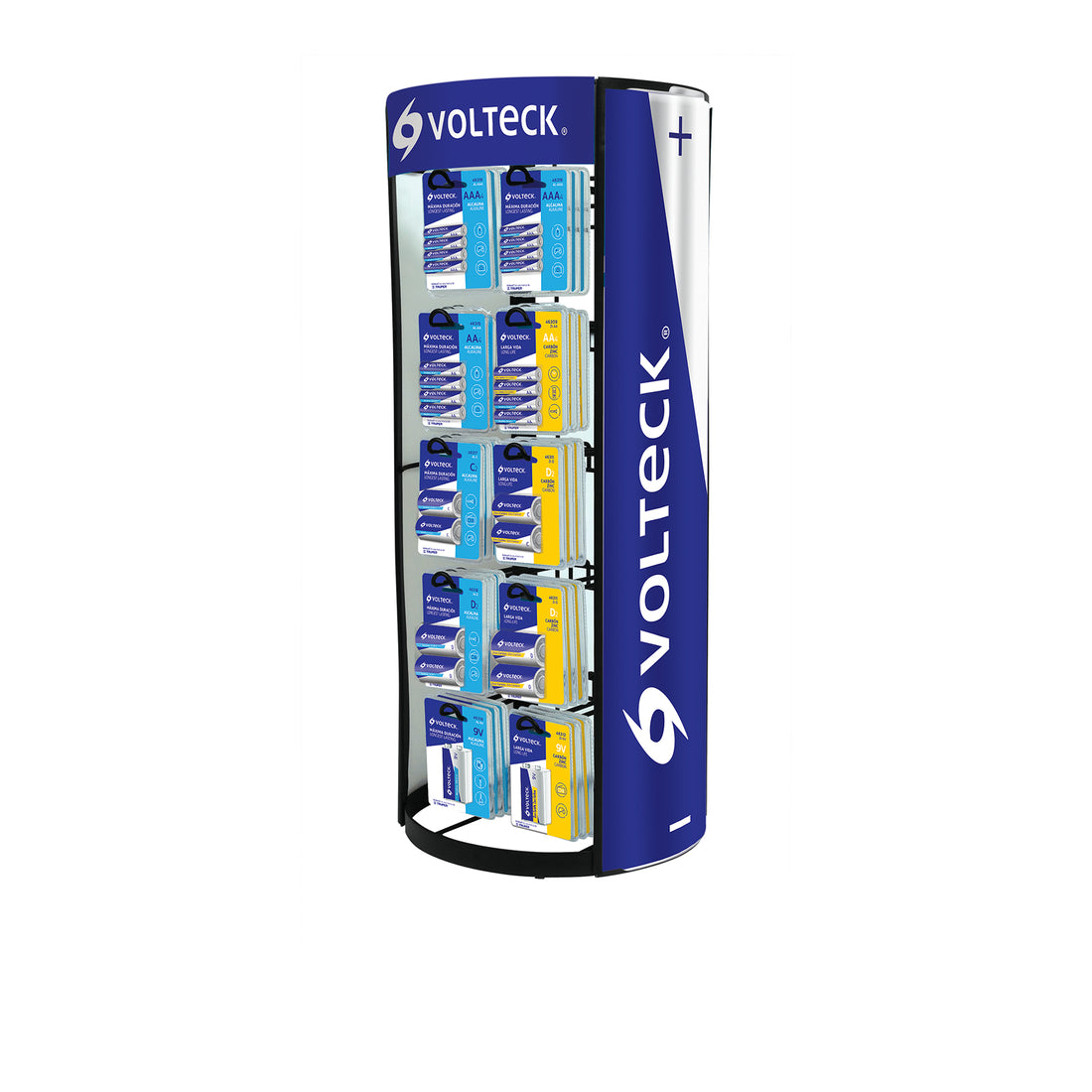 Exhibidor despachador de pilas, VOLTECK