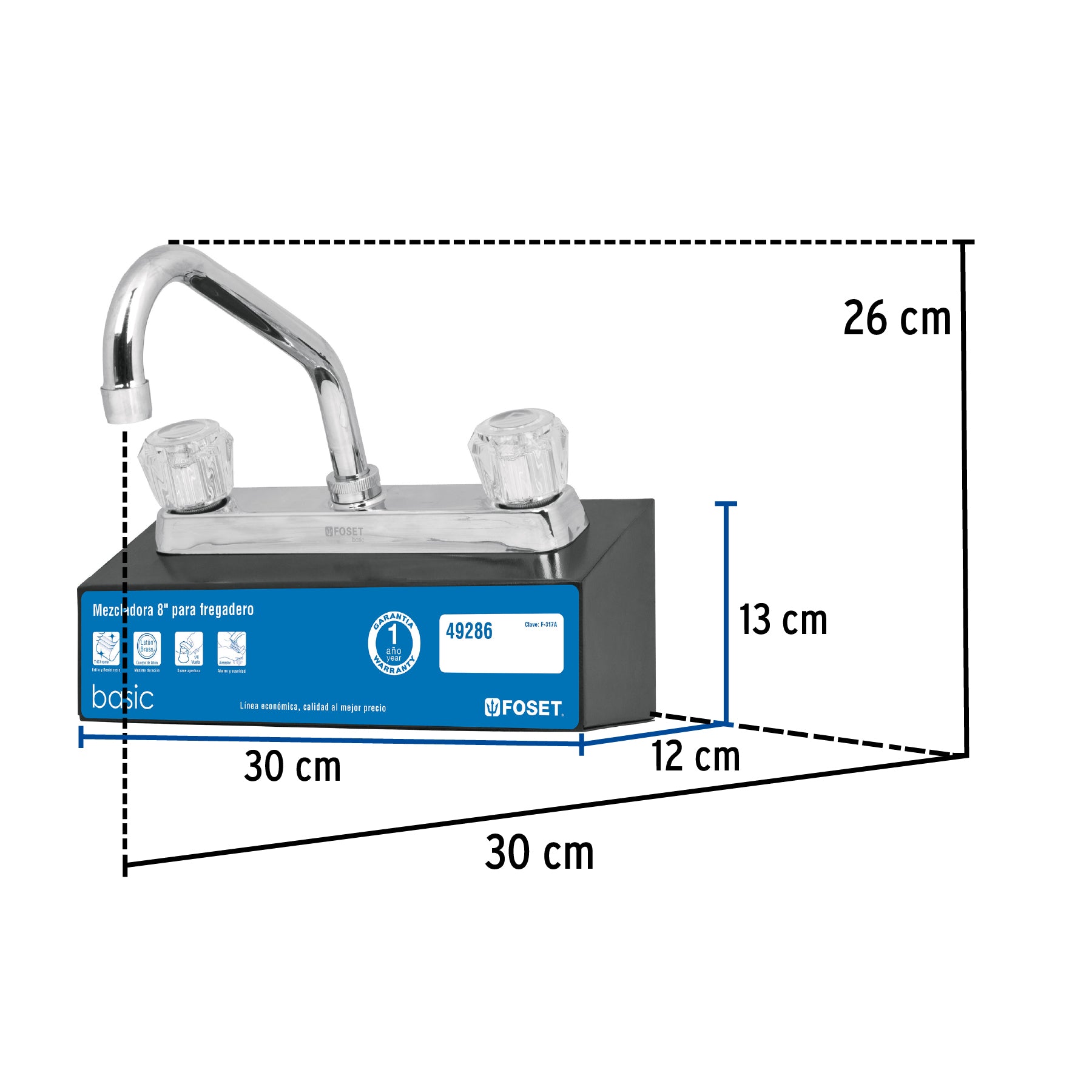 Exhibidor con mezcladora F-317A, FOSET