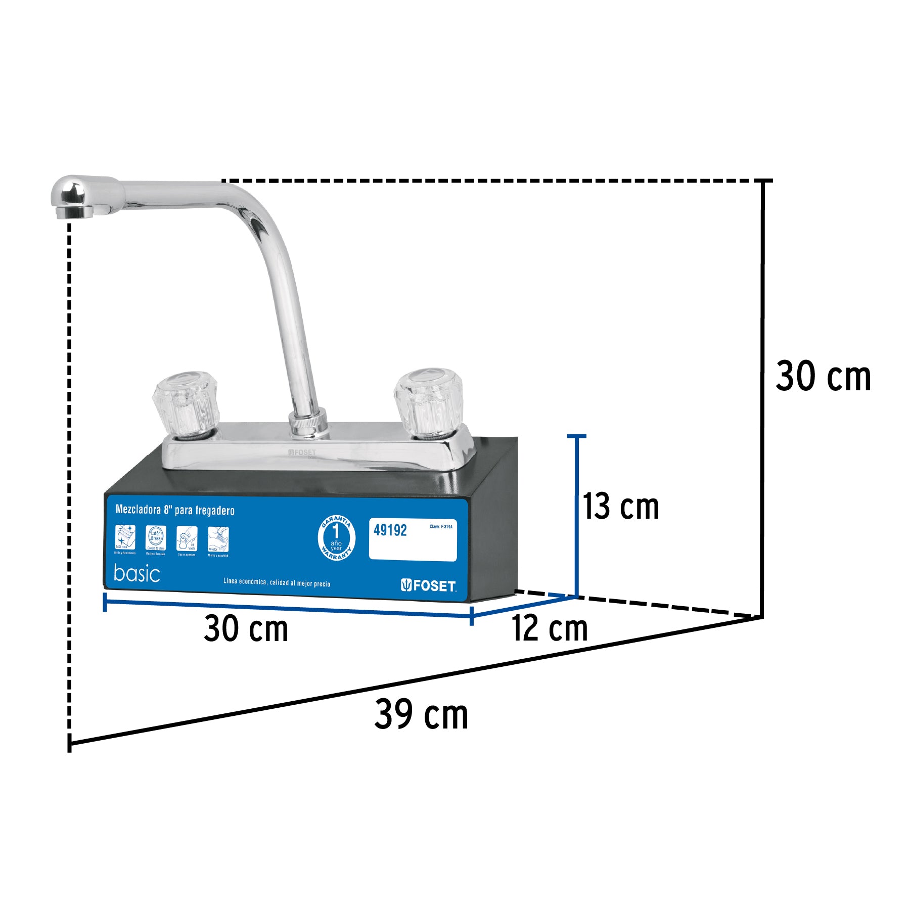 Exhibidor con mezcladora F-319A, FOSET