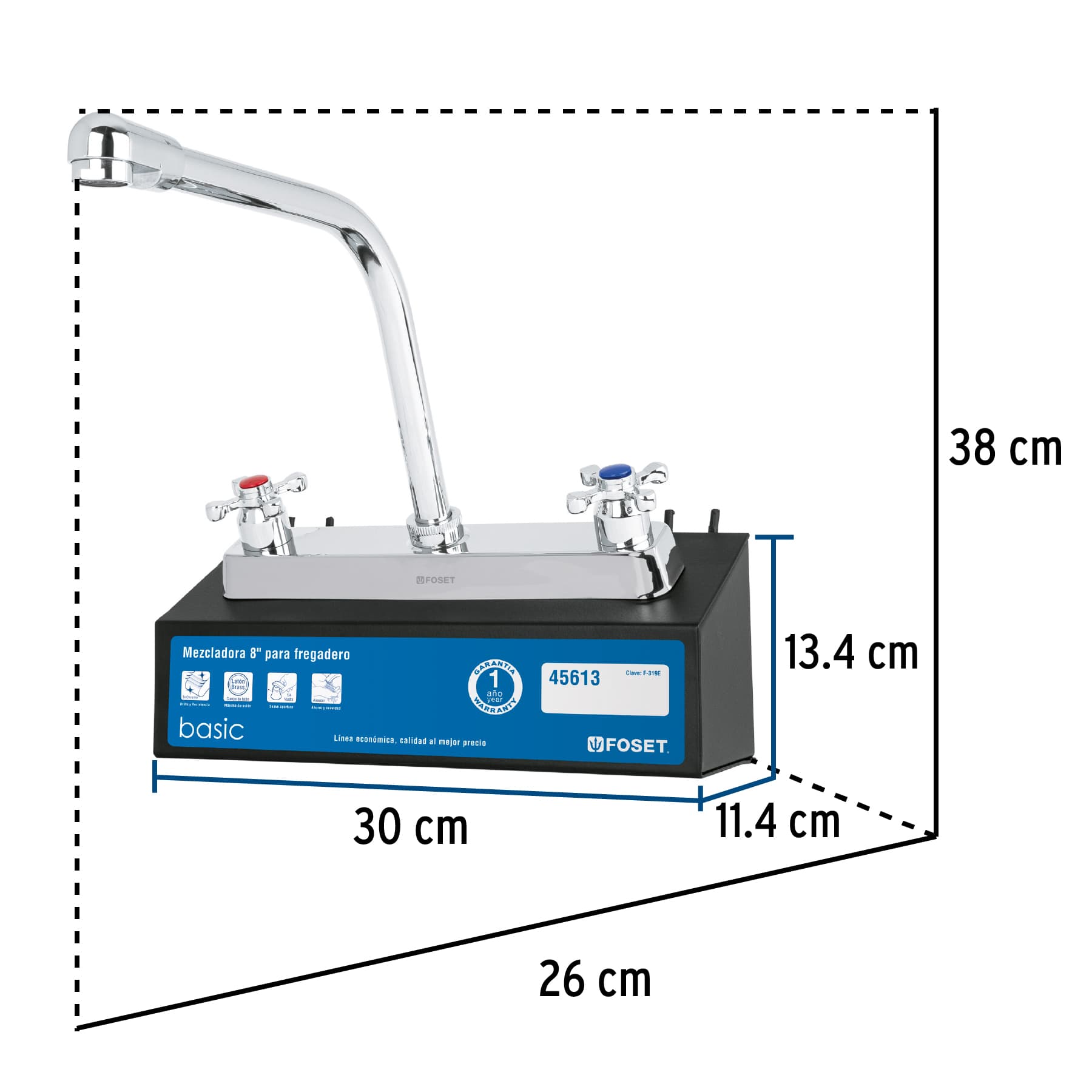 Exhibidor con mezcladora F-319E, FOSET