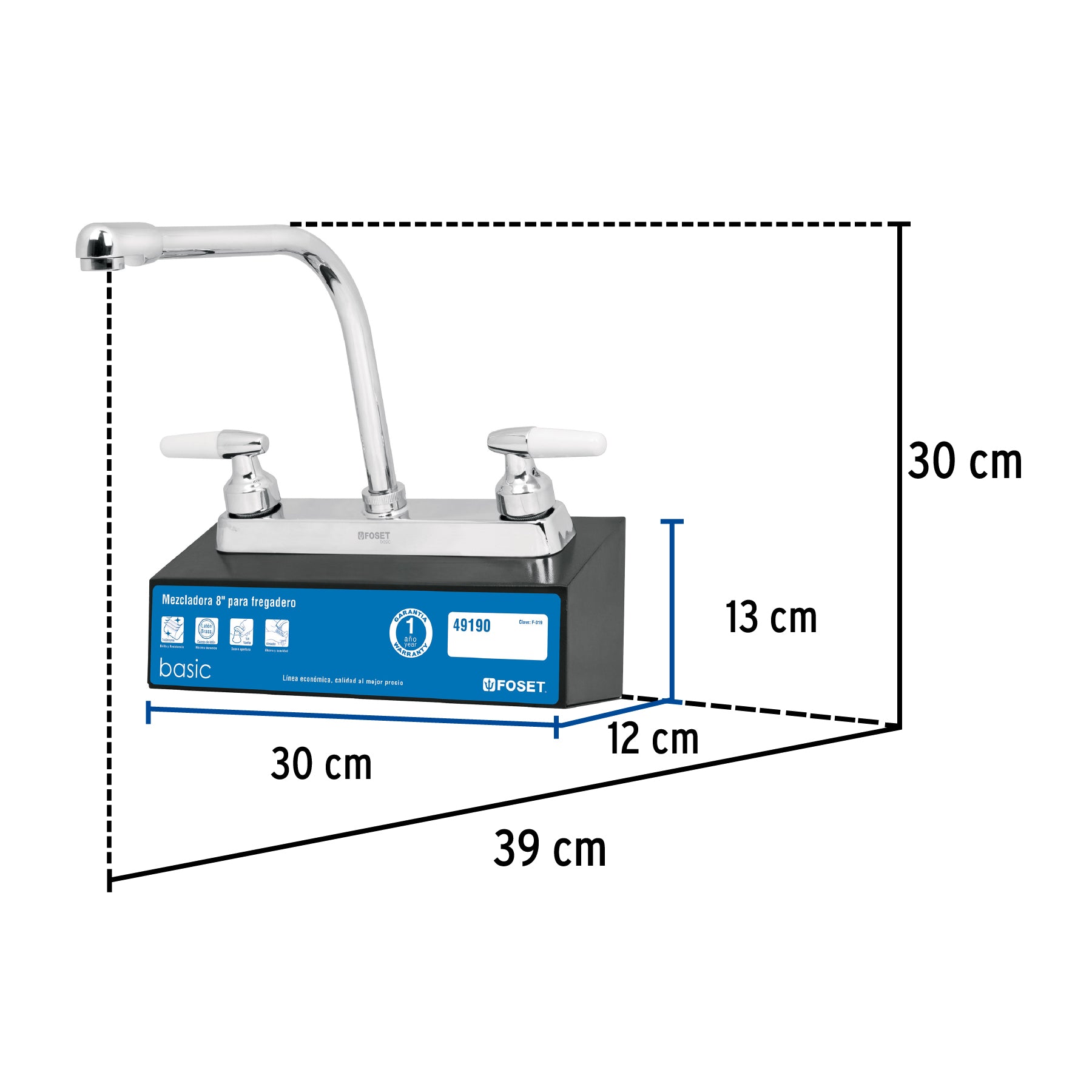 Exhibidor con mezcladora F-319I, FOSET