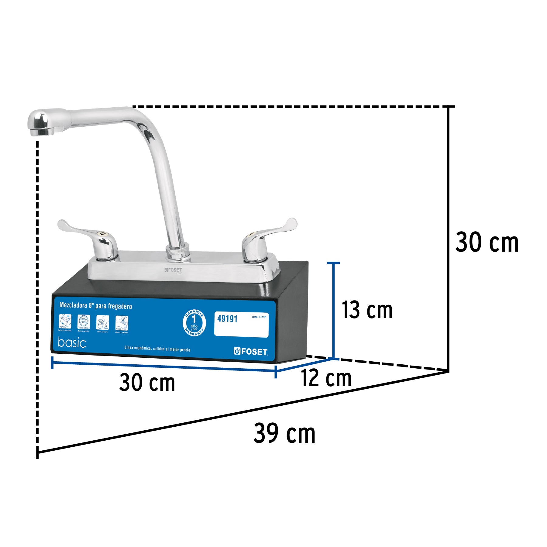 Exhibidor con mezcladora F-319P, FOSET
