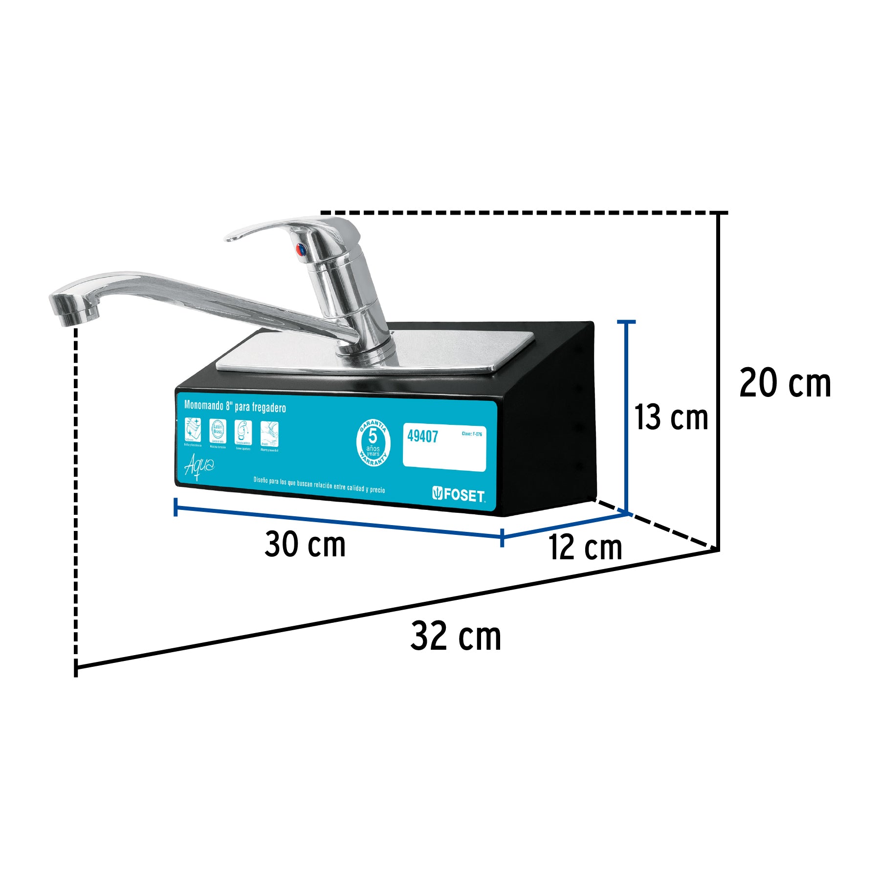 Exhibidor con mezcladora AQF-85, FOSET