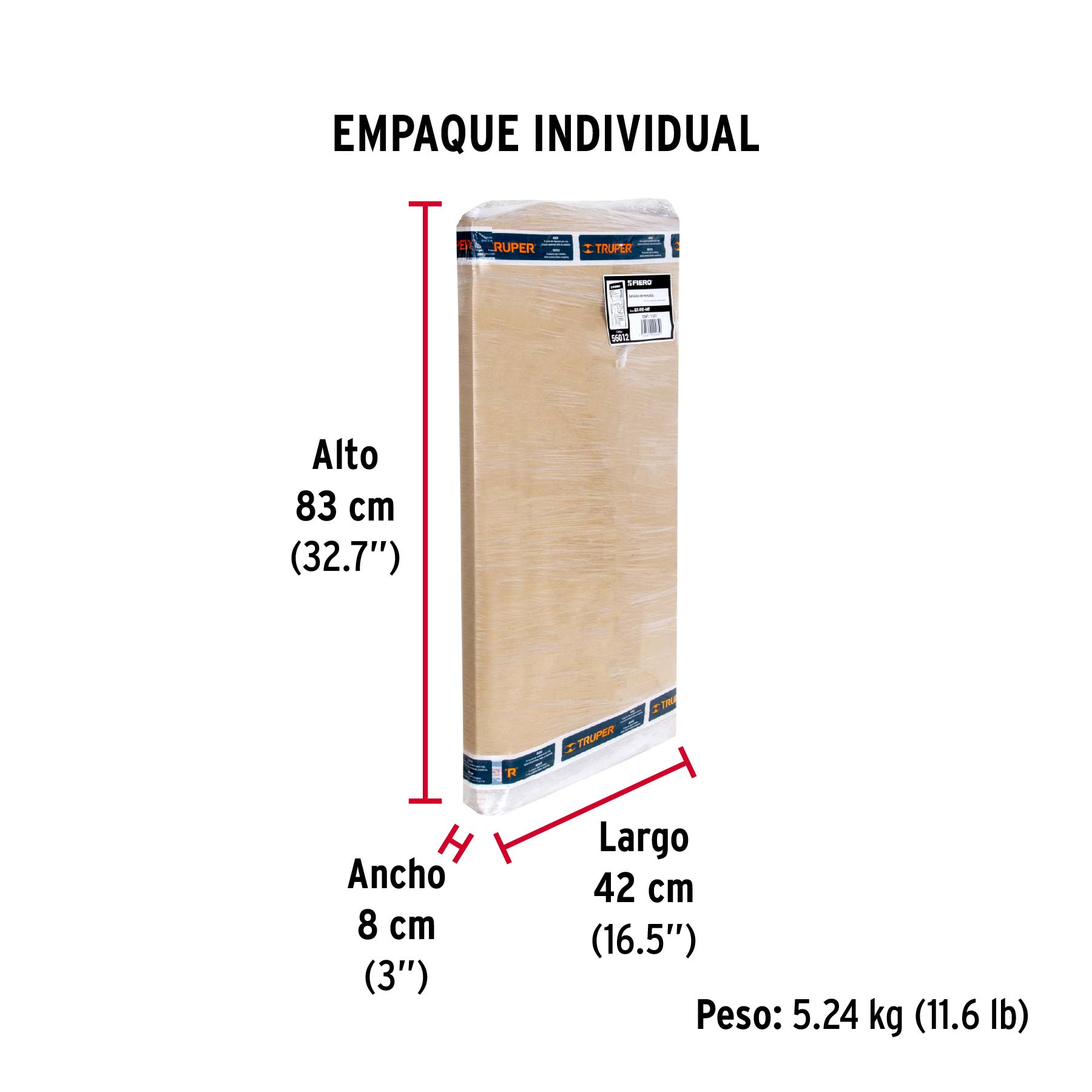 Exhibidor de ménsulas, FIERO - Empaque