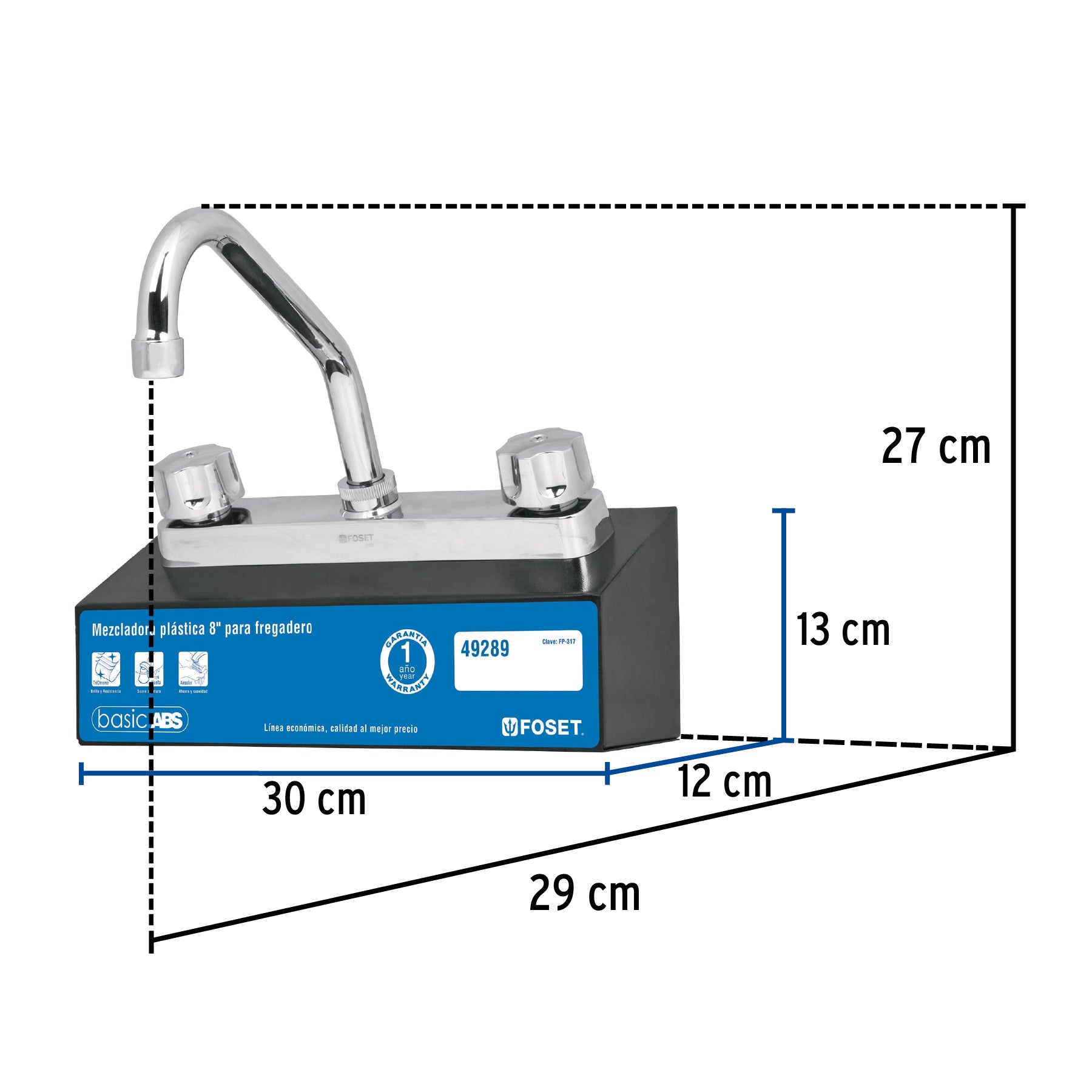 Exhibidor con mezcladora FP-317, FOSET