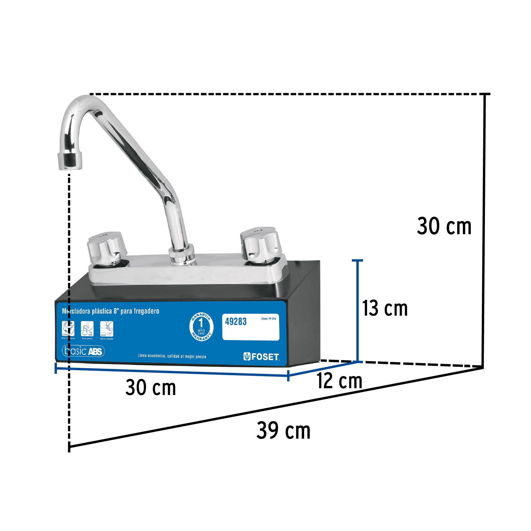 Exhibidor con mezcladora FP-318, FOSET