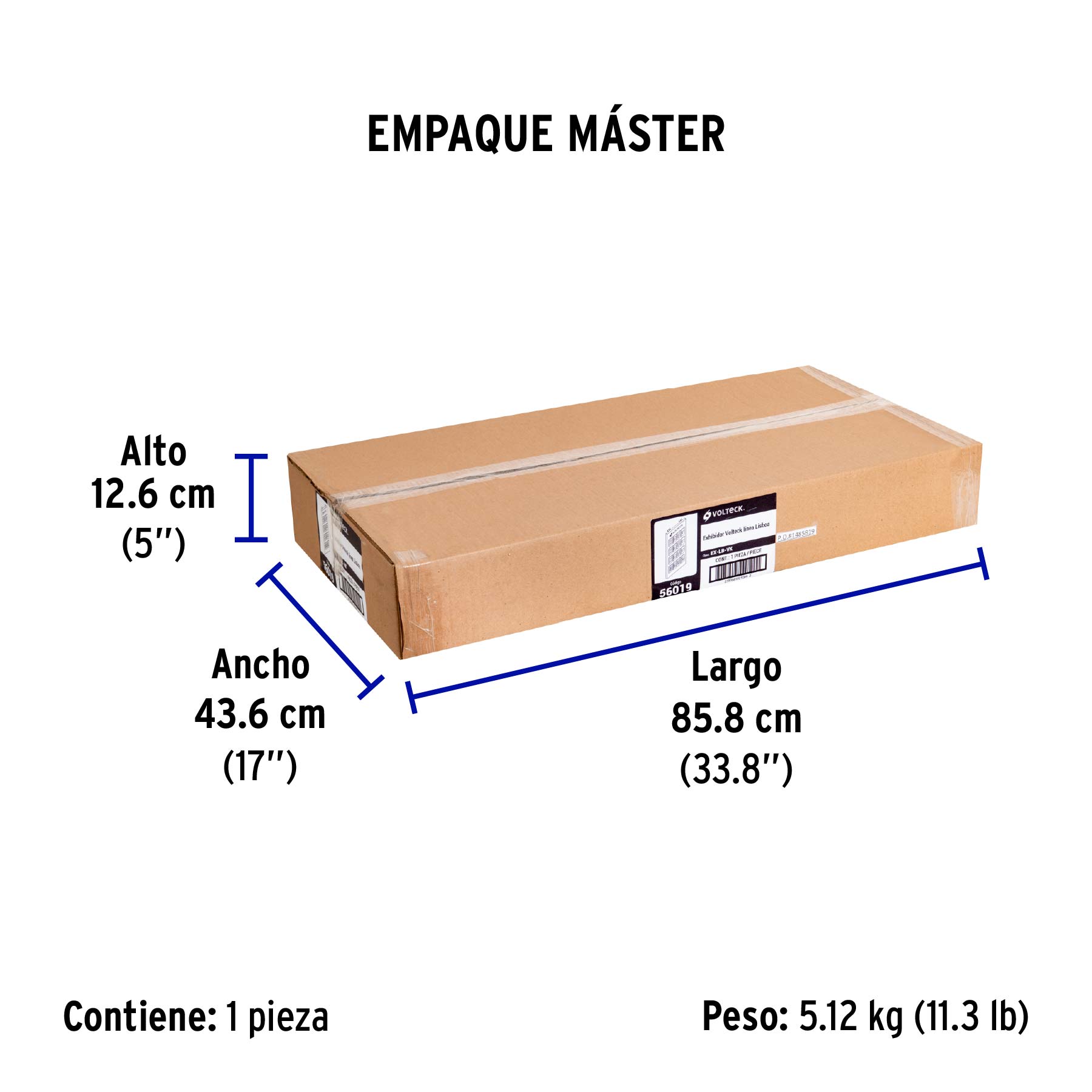 Exhibidor línea Lisboa, VOLTECK - Empaque