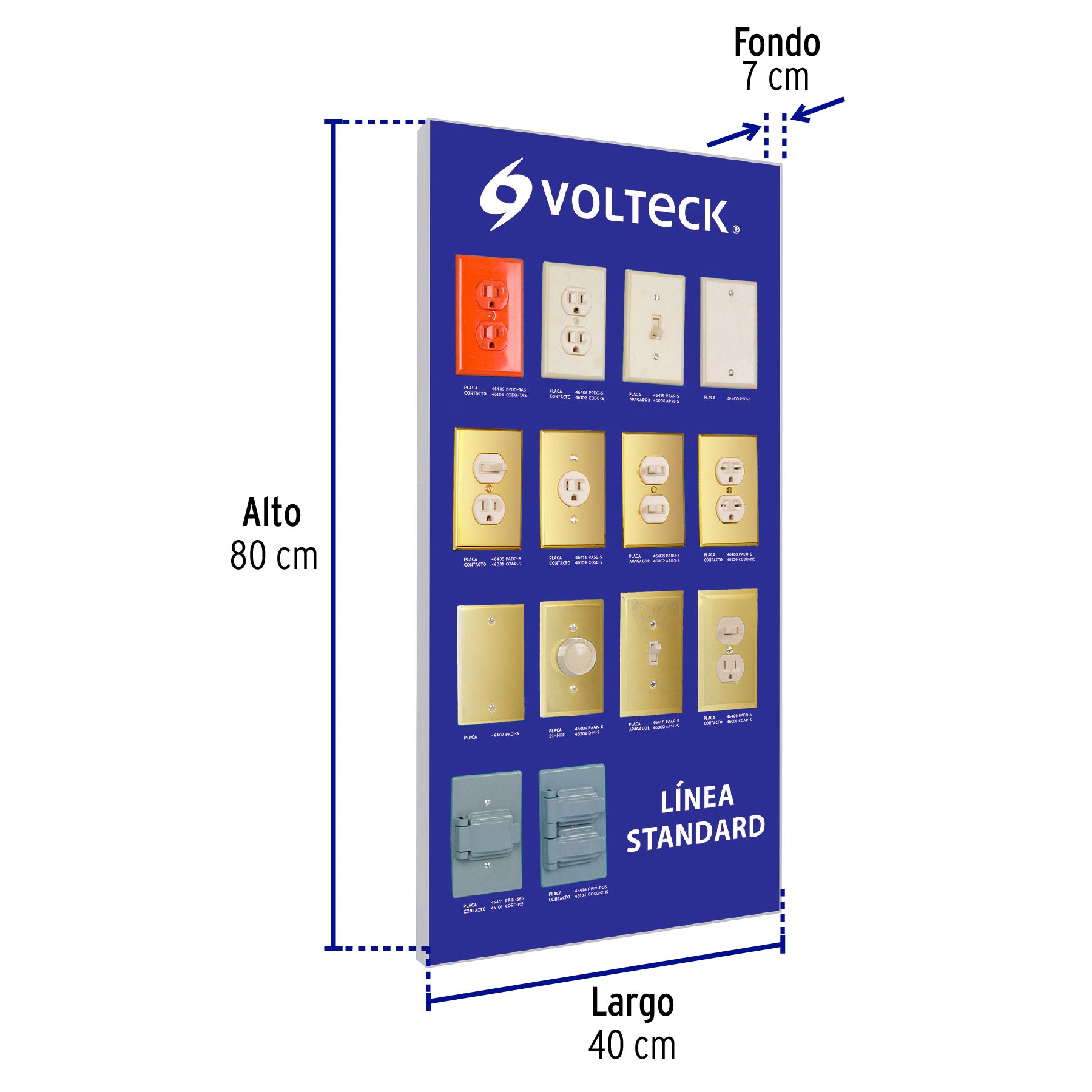 Exhibidor línea standard, VOLTECK