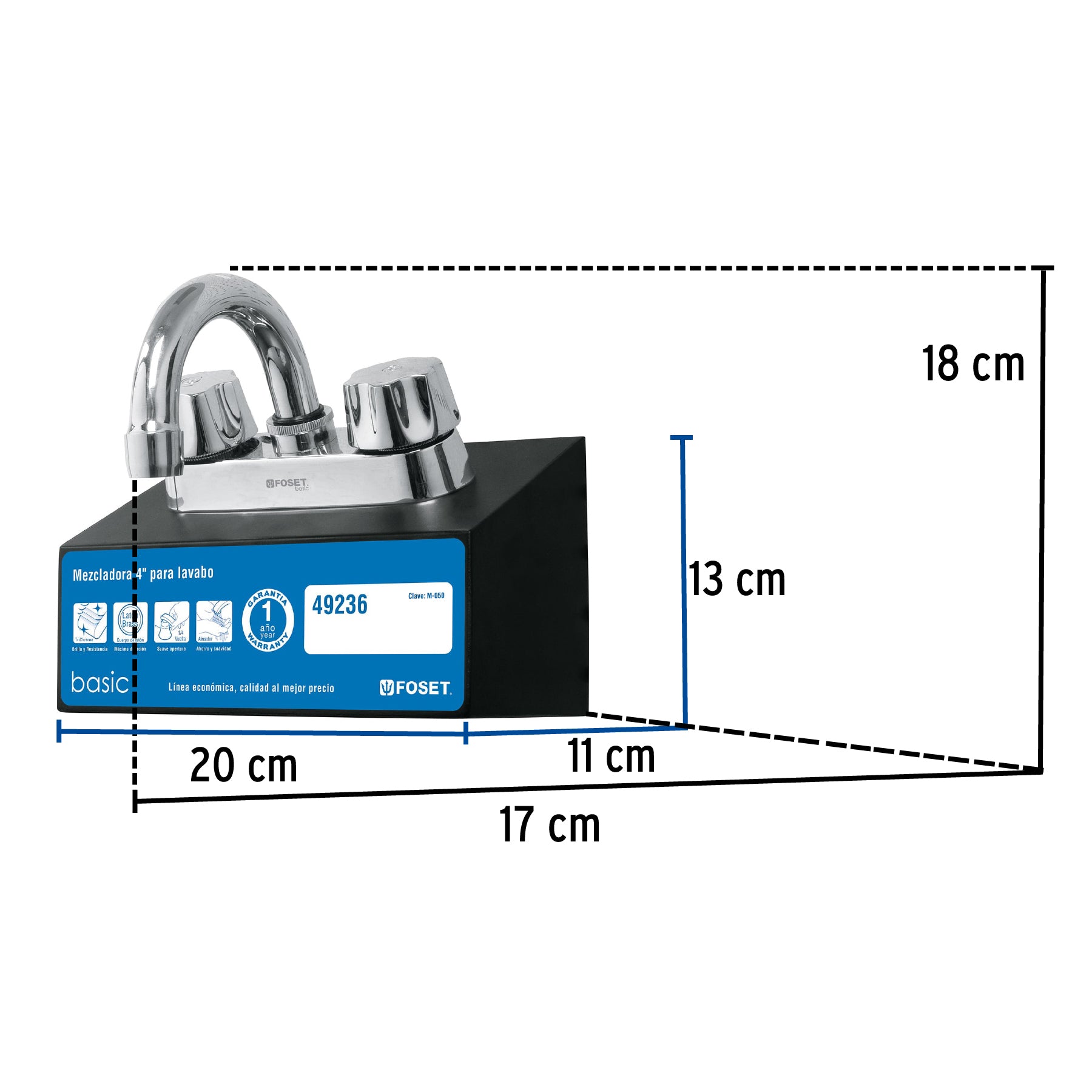 Exhibidor para mezcladora M-050, FOSET