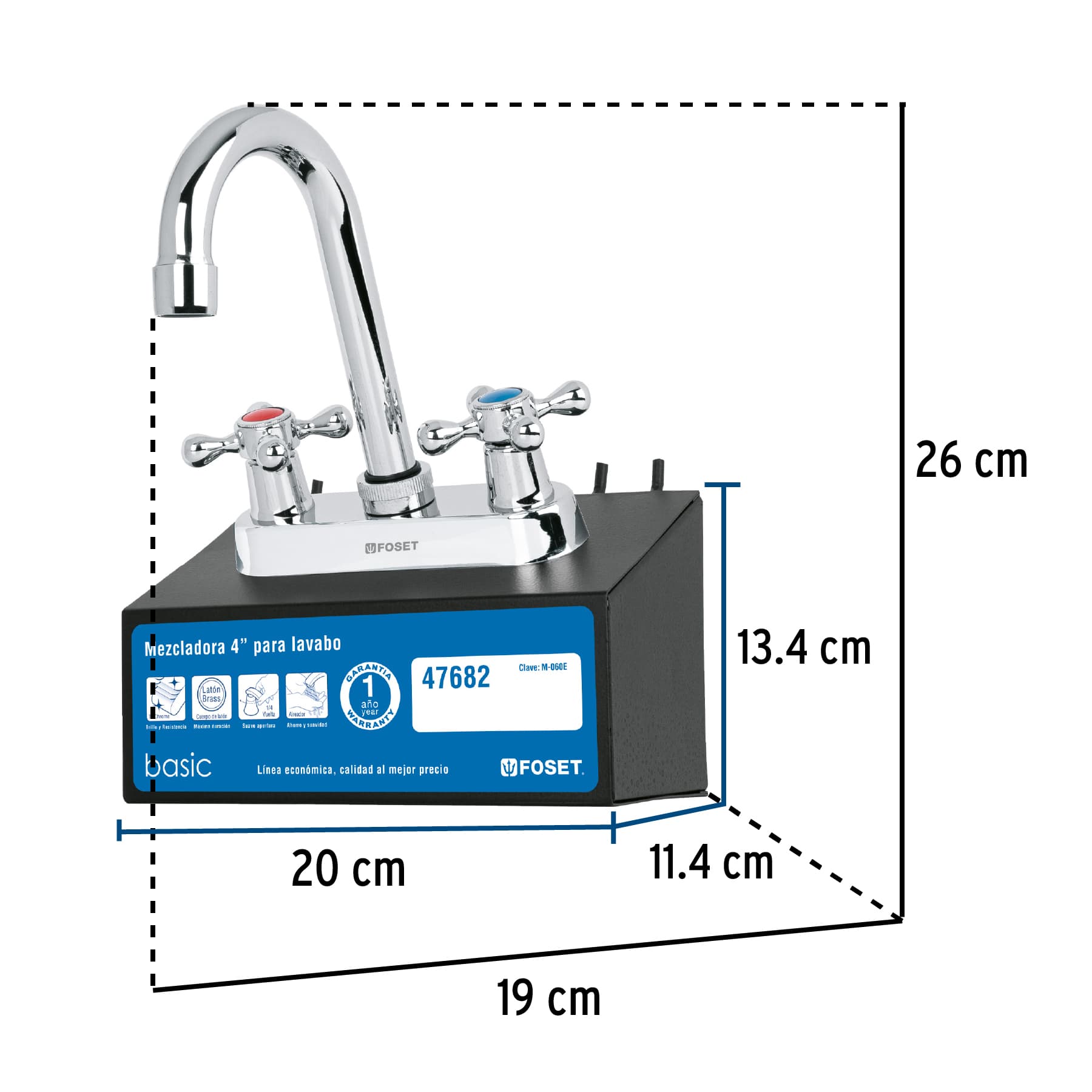 Exhibidor con mezcladora M-060E, FOSET