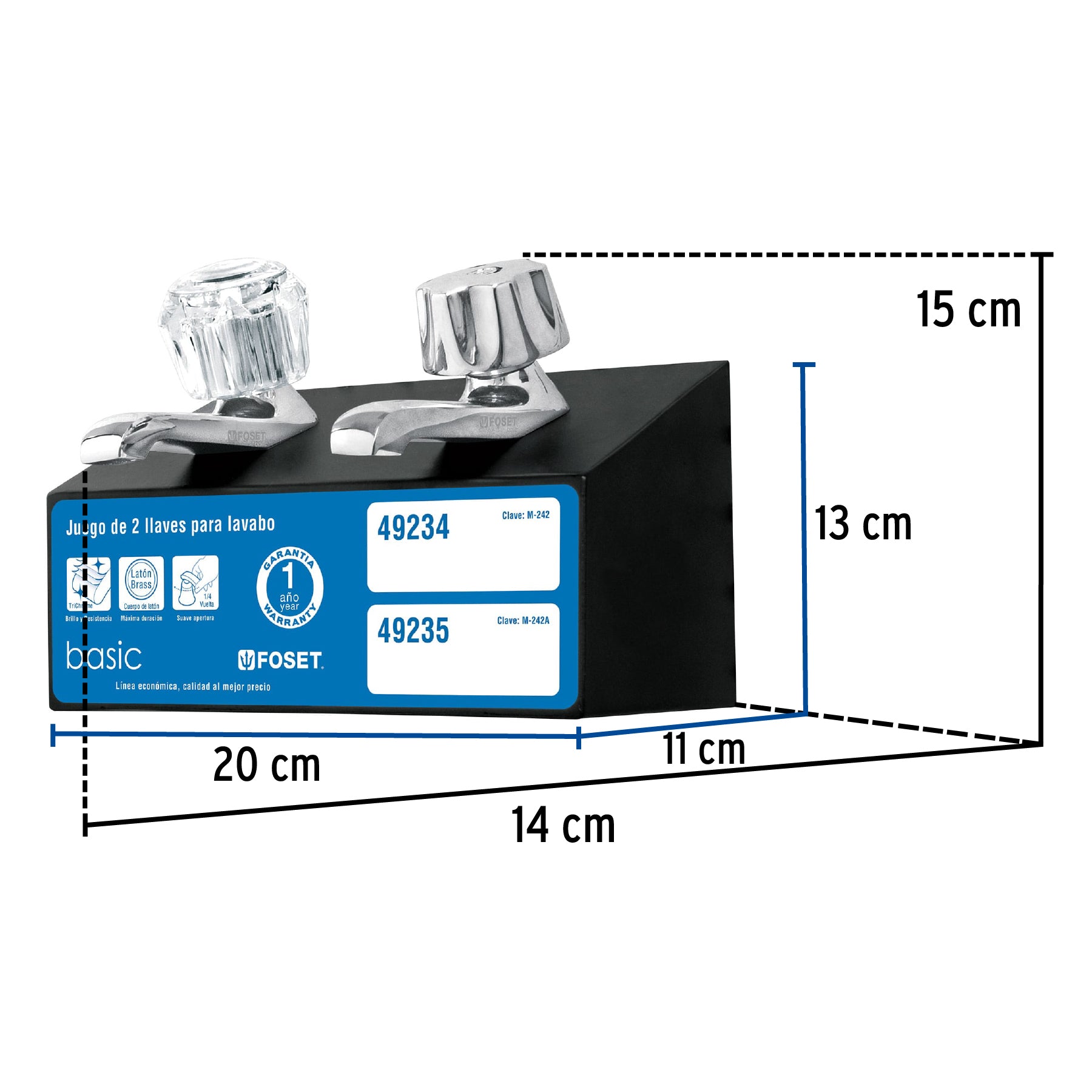 Exhibidor para llaves M-242-A, FOSET