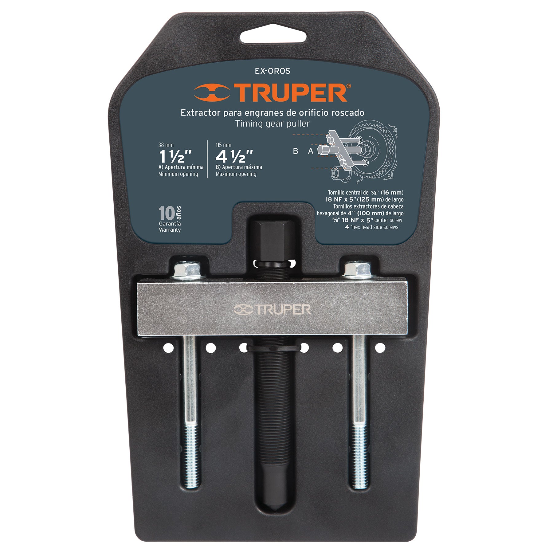 Extractor para engranes y orificios roscados, TRUPER