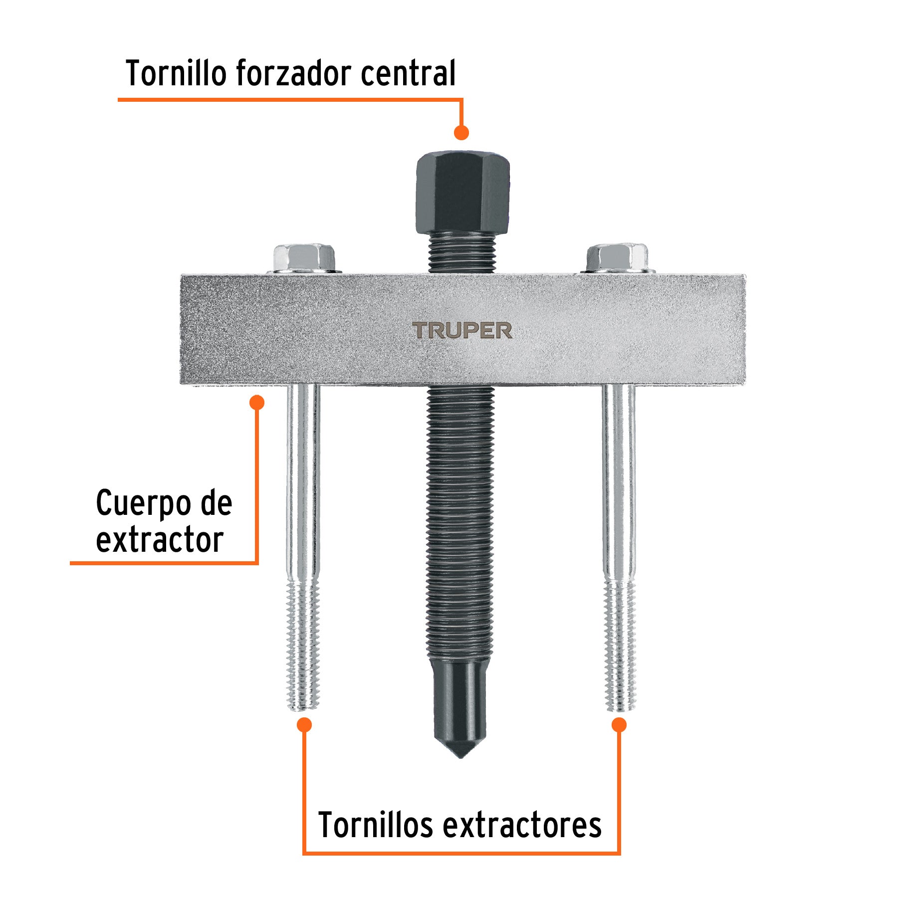 Extractor para engranes y orificios roscados, TRUPER