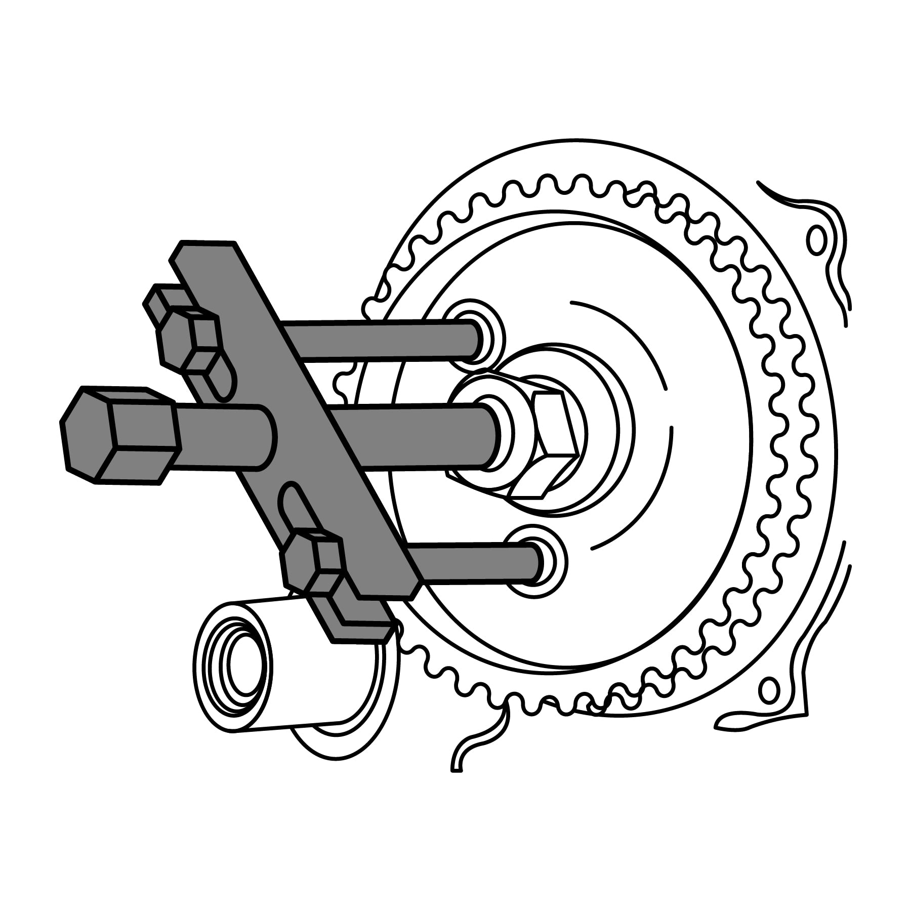 Extractor para engranes y orificios roscados, TRUPER