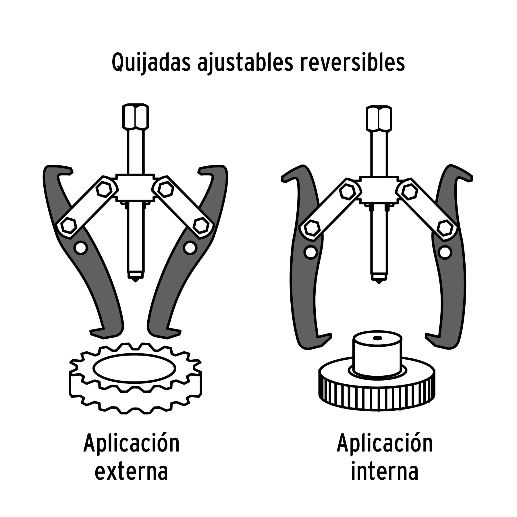 Extractor de poleas, 3 quijadas, 3", TRUPER