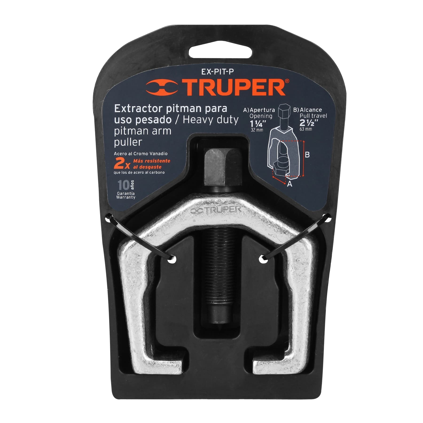 Extractor Pitman, alcance 63 mm, uso pesado, TRUPER