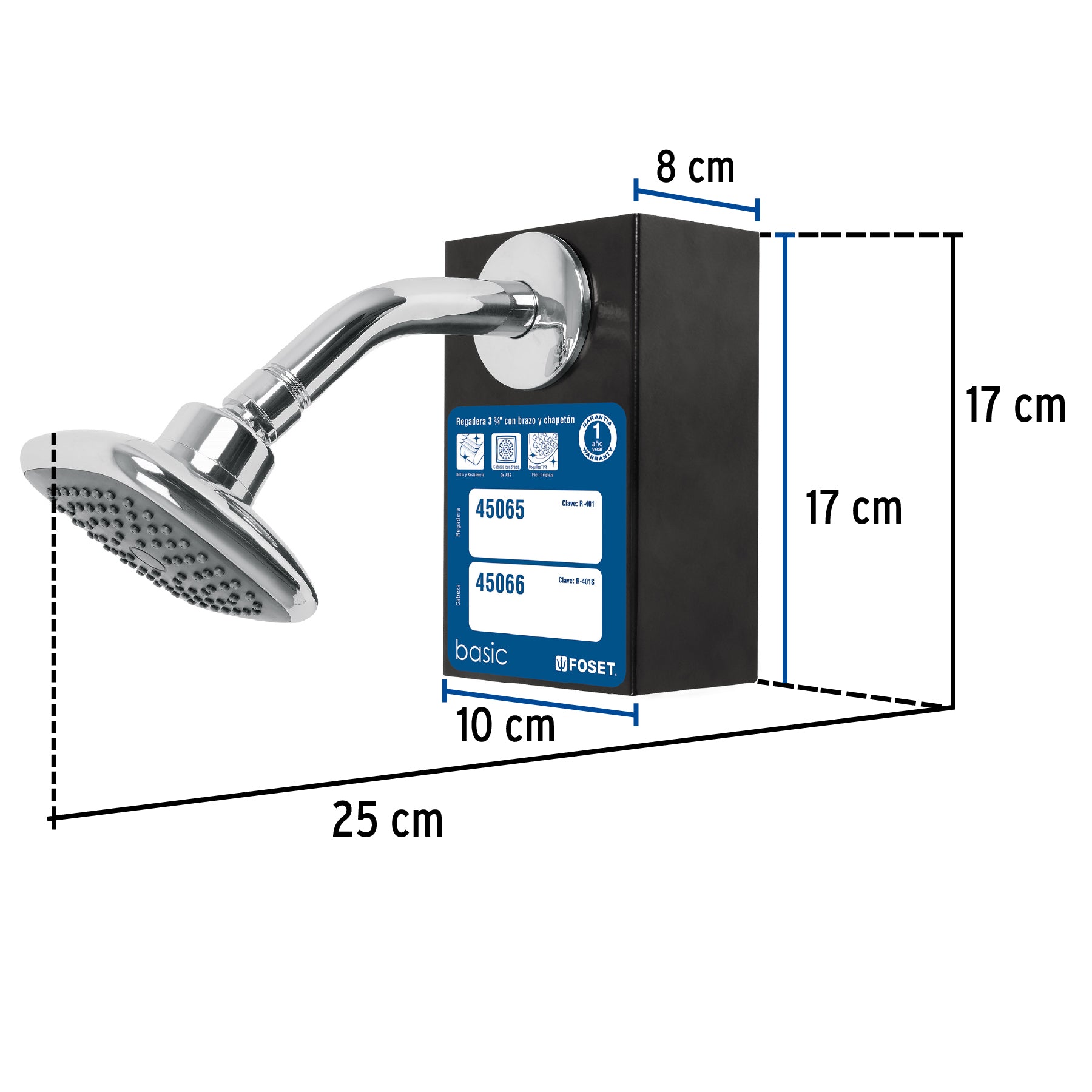 Exhibidor con Regadera R-401, FOSET