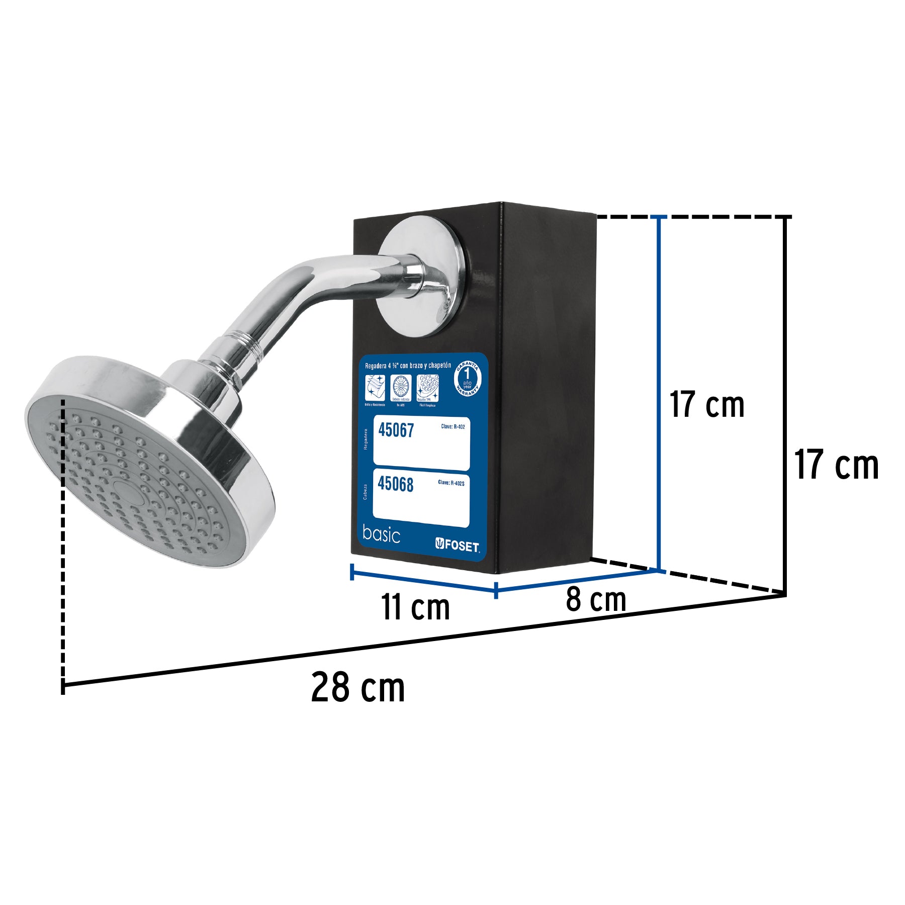 Exhibidor con Regadera R-402, FOSET