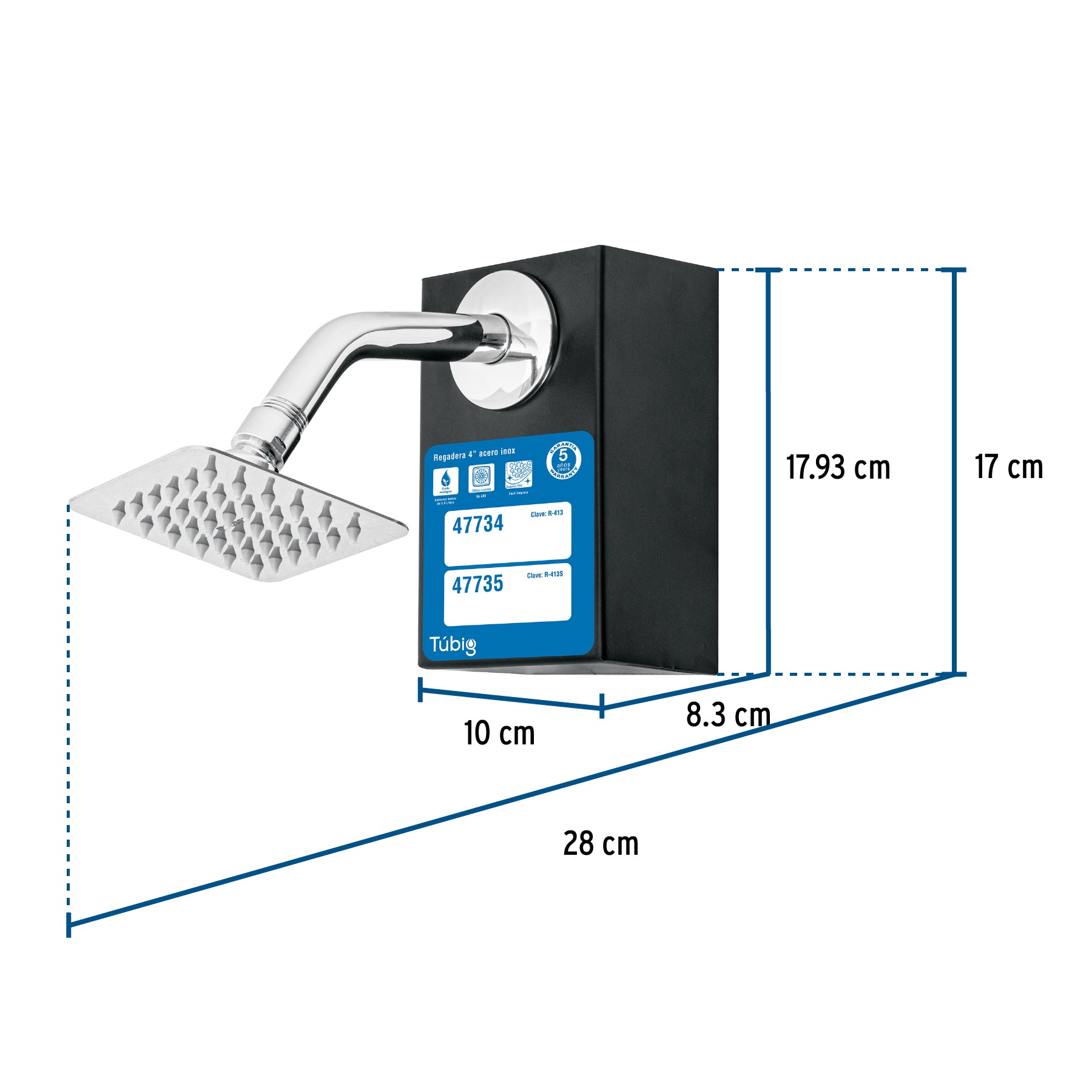 Exhibidor con regadera R-413, FOSET
