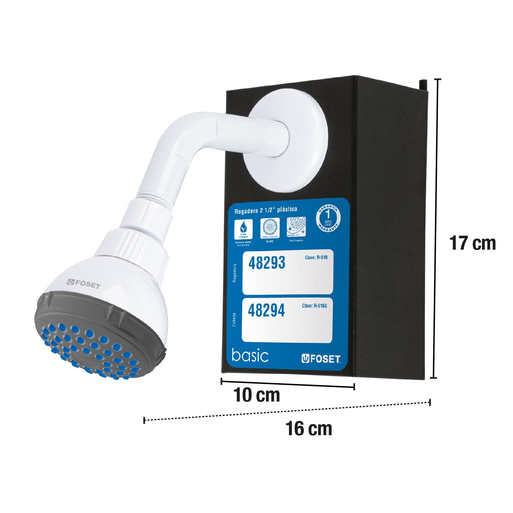 Exhibidor con regadera R-516, FOSET