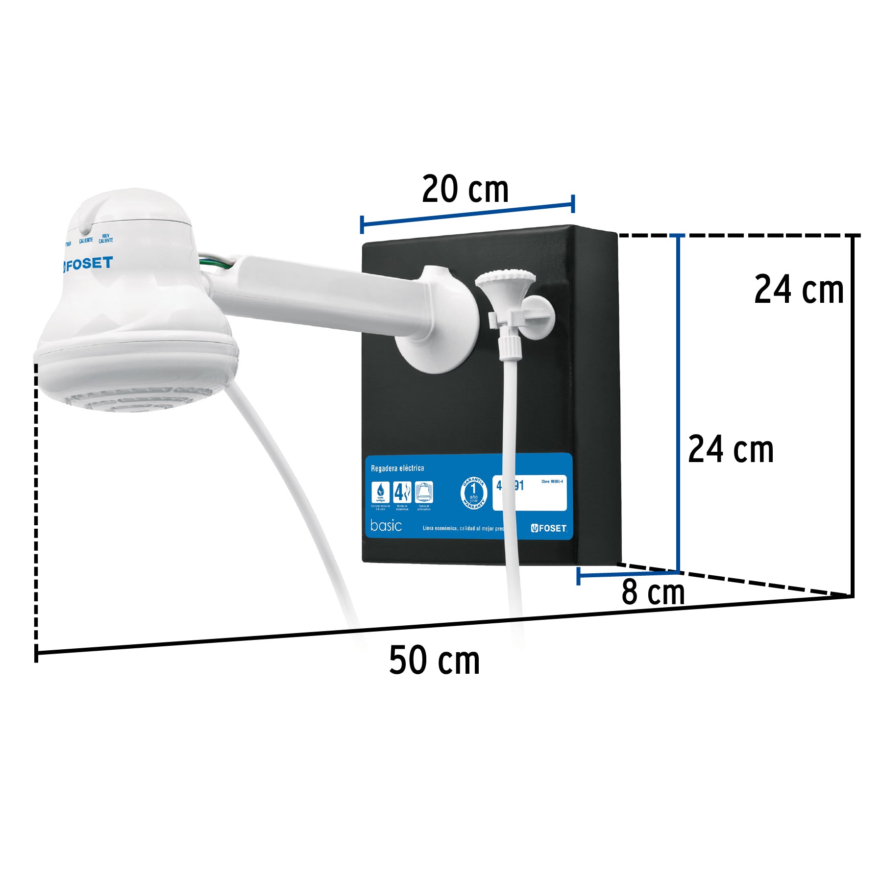 Exhibidor con regadera REGEL-4, FOSET
