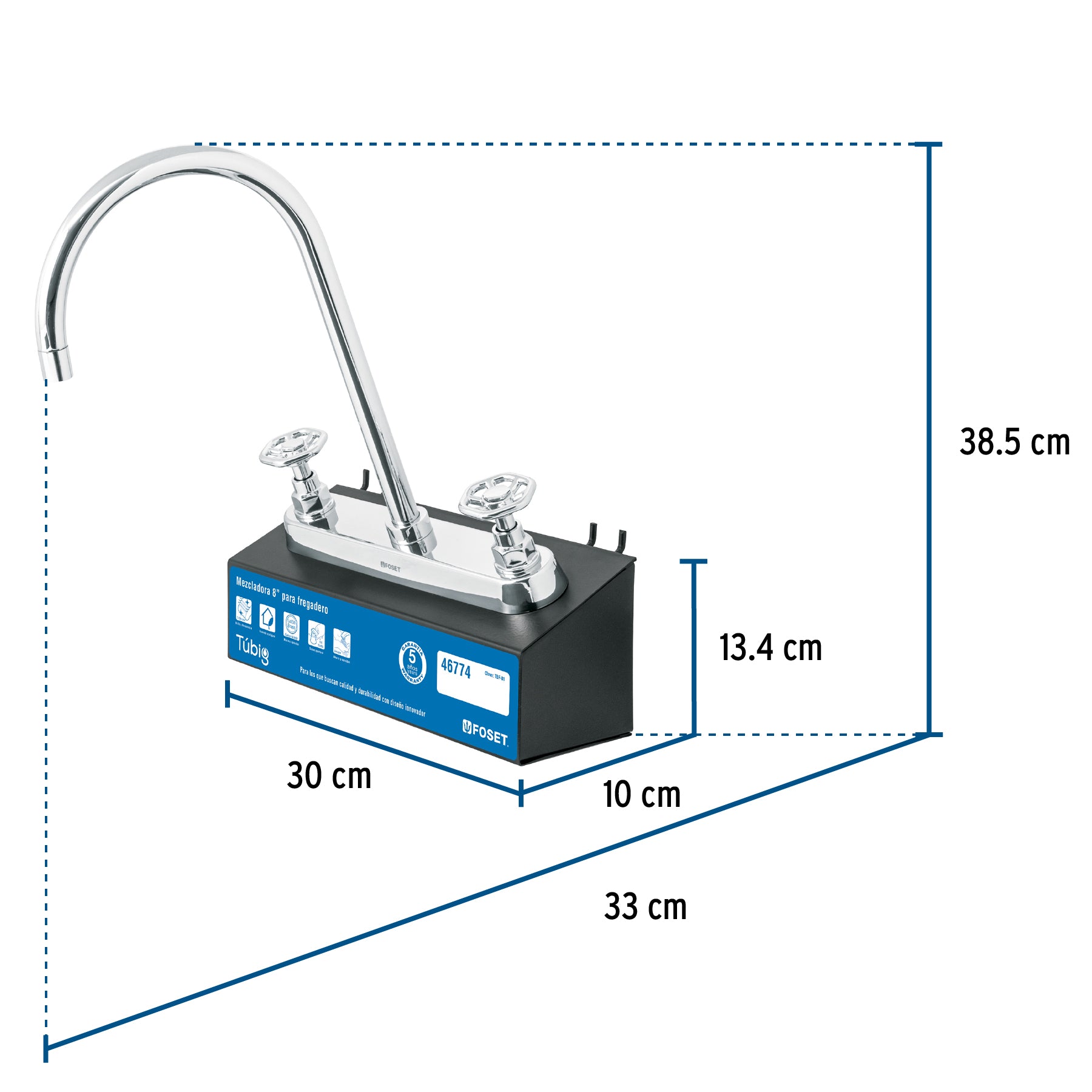 Exhibidor con mezcladora TBF-81, FOSET