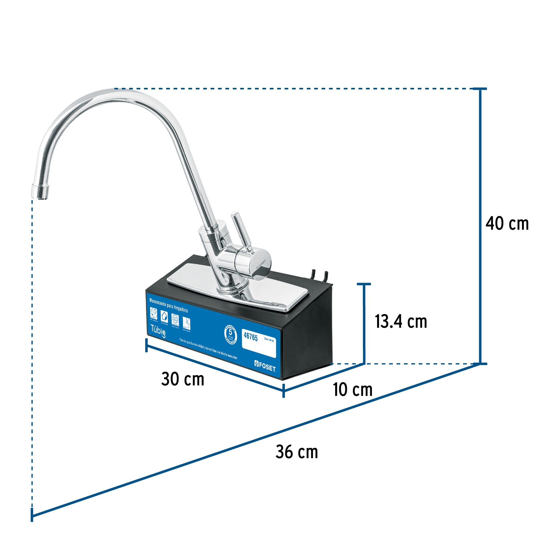Exhibidor con monomando TBF-83, FOSET