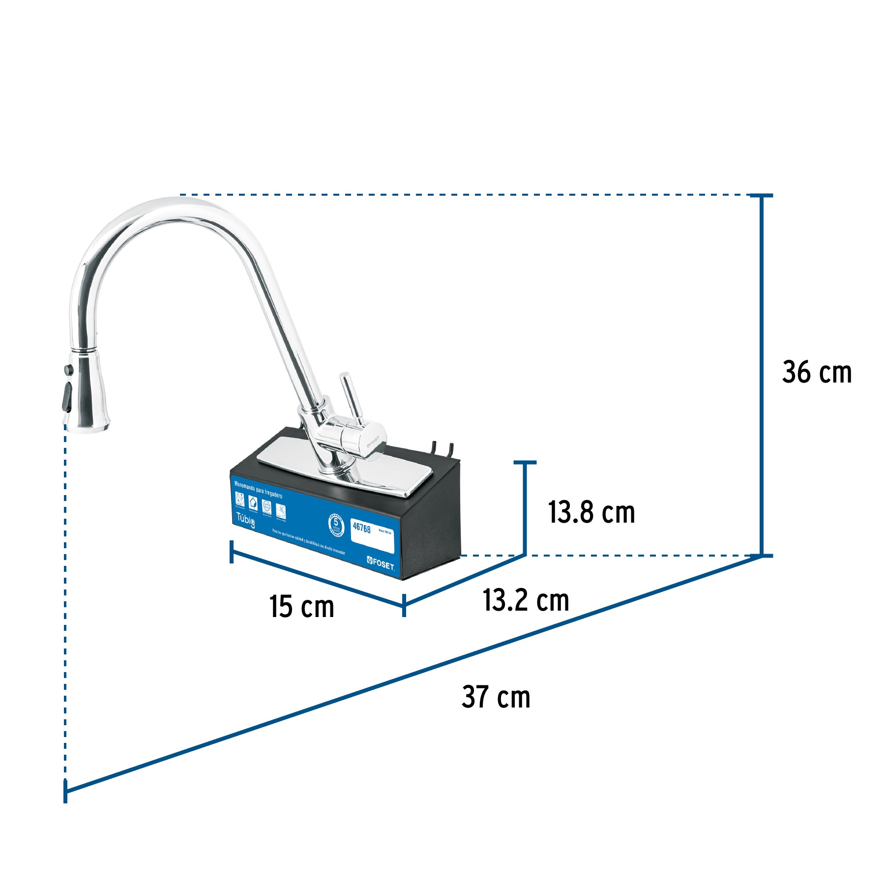 Exhibidor con monomando TBF-84, FOSET