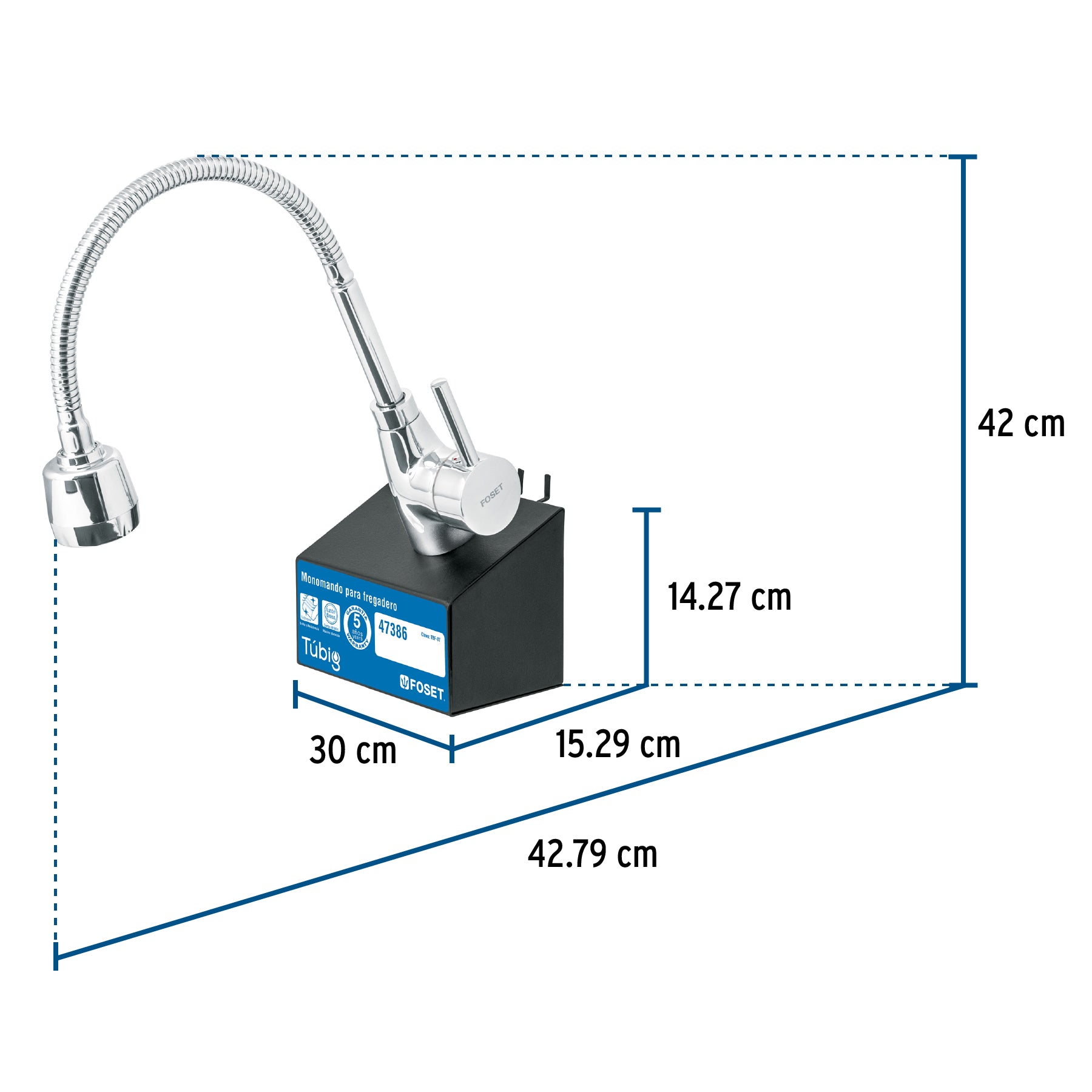 Exhibidor con monomando TBF-87, FOSET