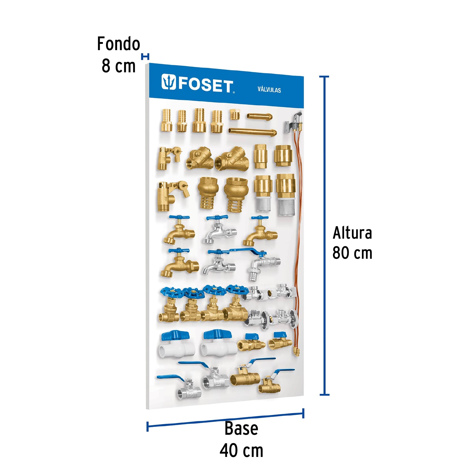 Exhibidor de válvulas, FOSET