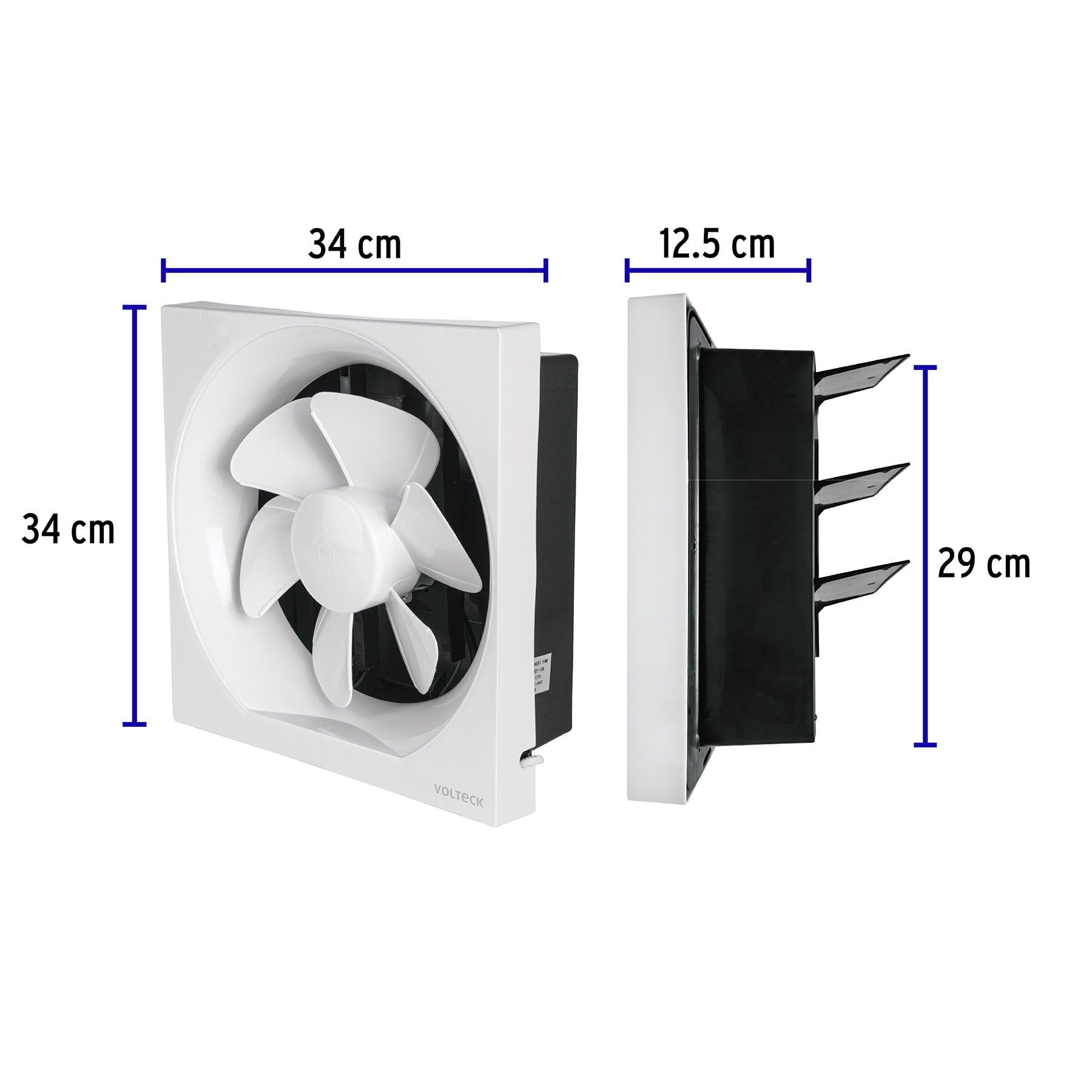 Extractor de aire de 10",blanco, VOLTECK