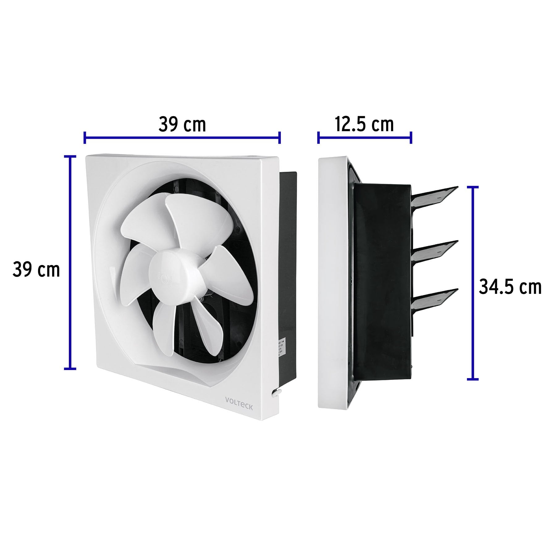 Extractor de aire de 12",blanco, VOLTECK