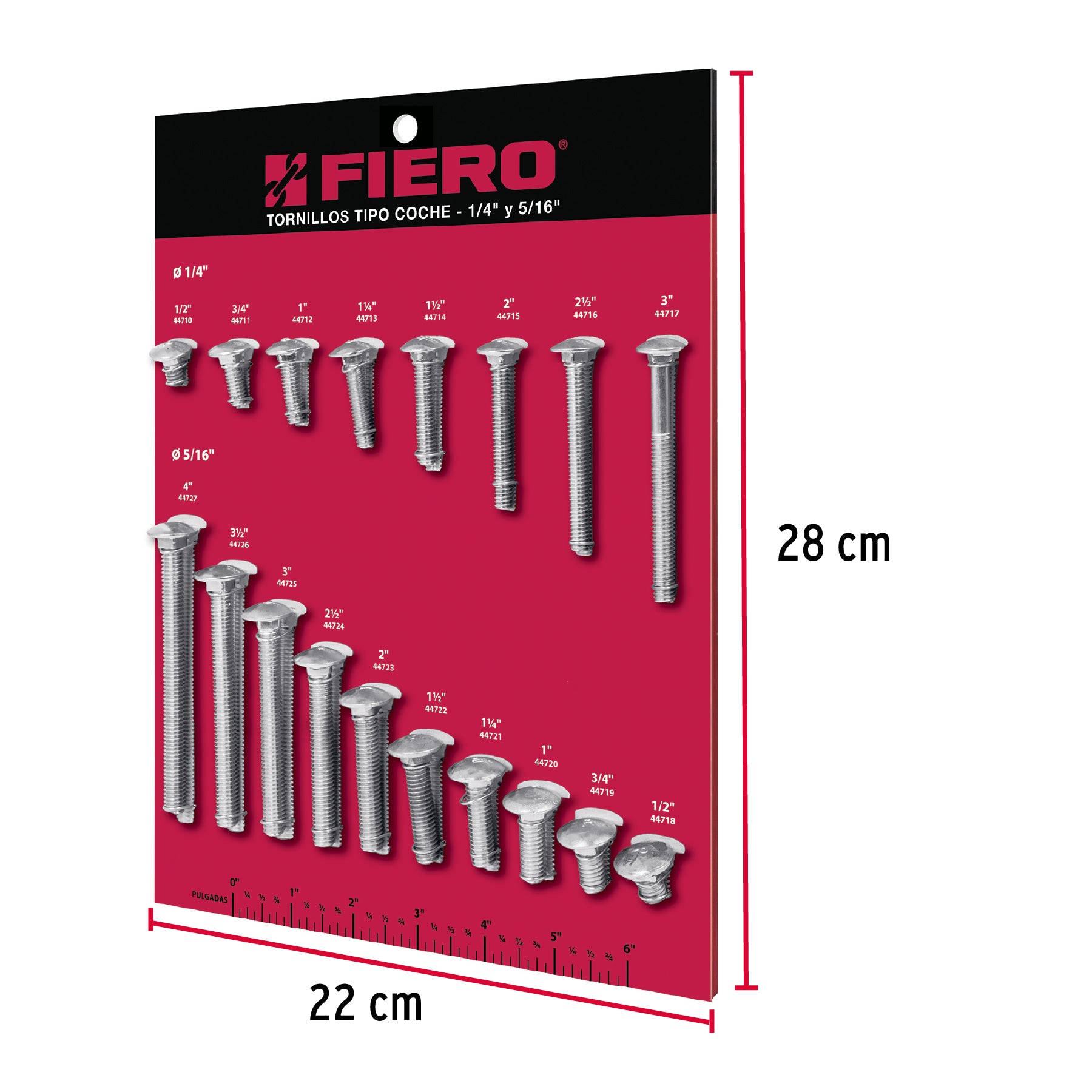 Exhibidor FIERO de tornillos #1, tipo coche