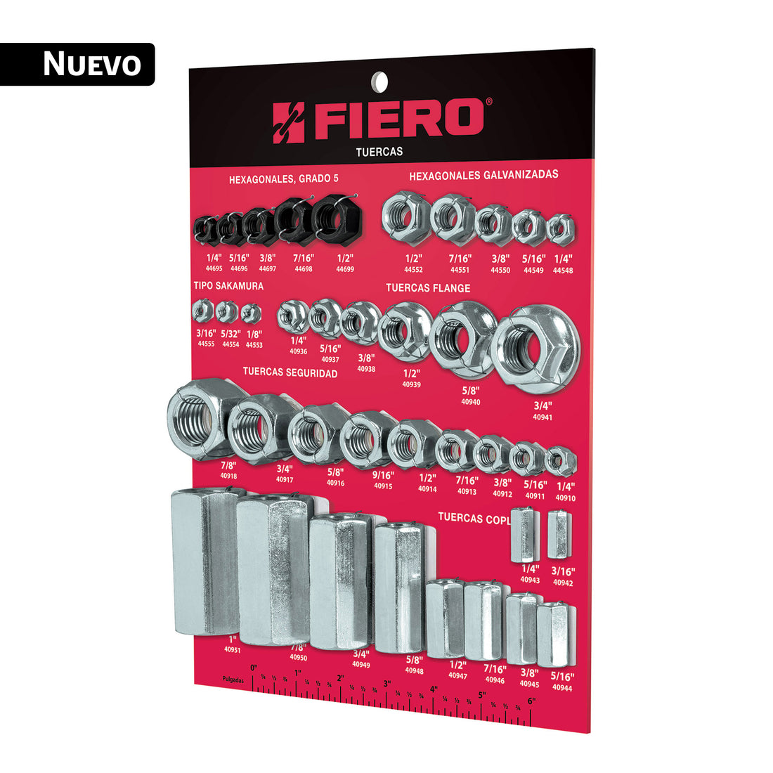 Exhibidor de tuercas, FIERO