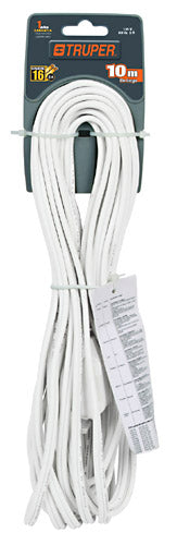 Extensión eléctrica doméstica, blanca, 5 m