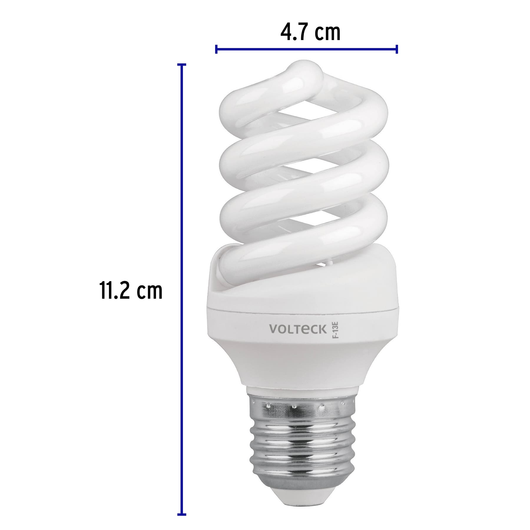 Lámpara espiral T3 13 W luz de día en blíster, VOLTECK