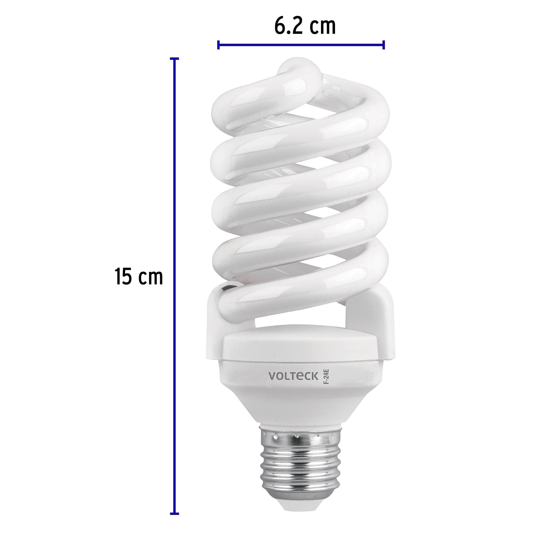 Lámpara espiral T4 24 W luz de día en blíster, VOLTECK