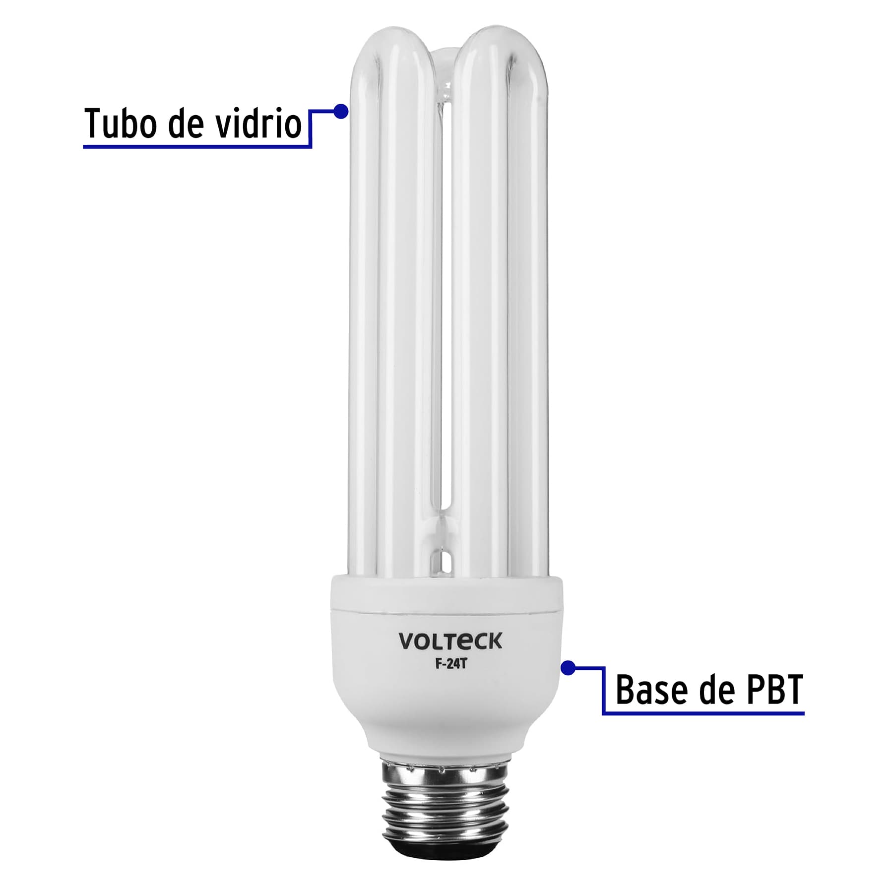 Lámpara triple T4 24 W luz de día en blíster, VOLTECK