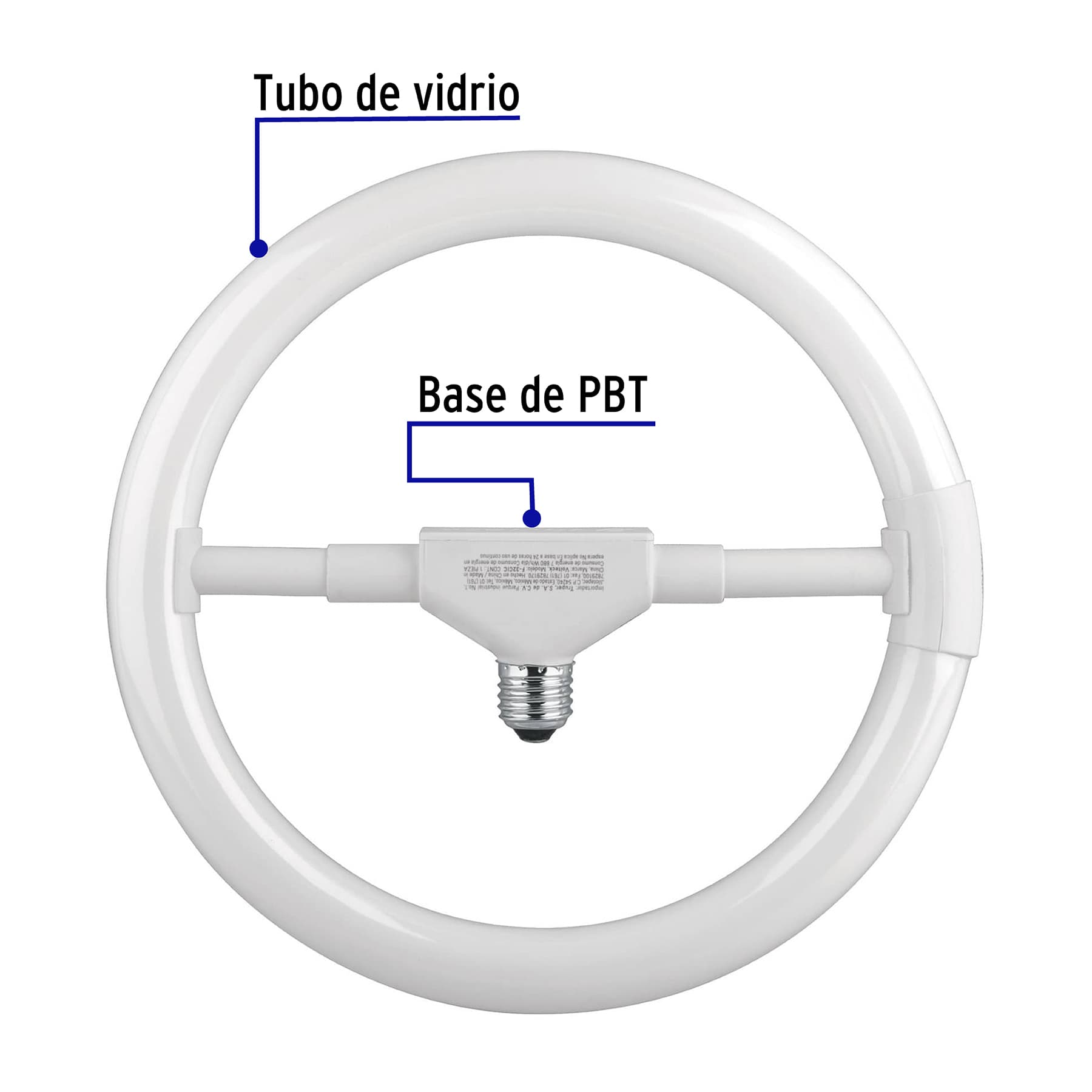 Lámpara circular T9 32 W luz de día en caja, VOLTECK