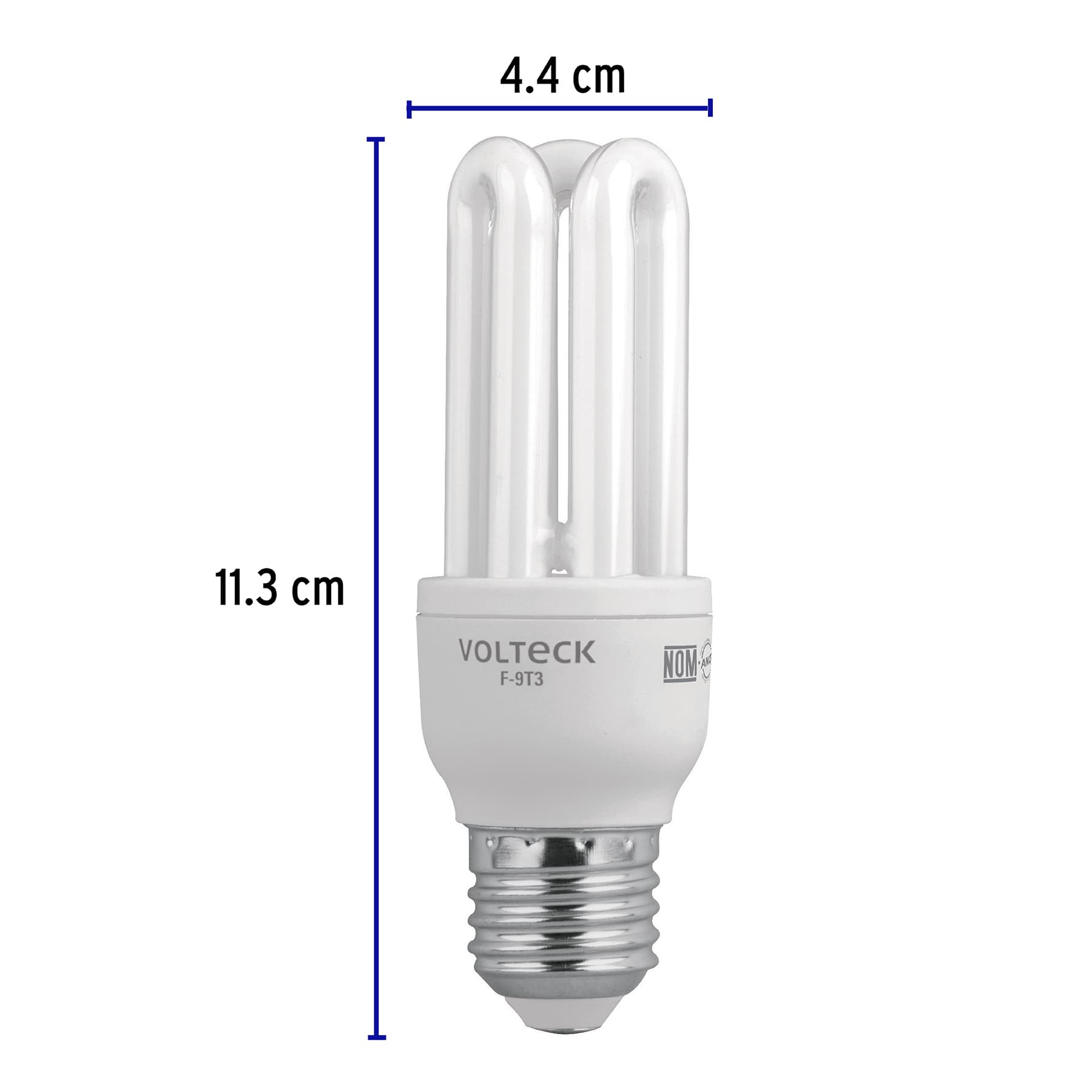 Lámpara triple T3 9 W luz de día en blíster, VOLTECK