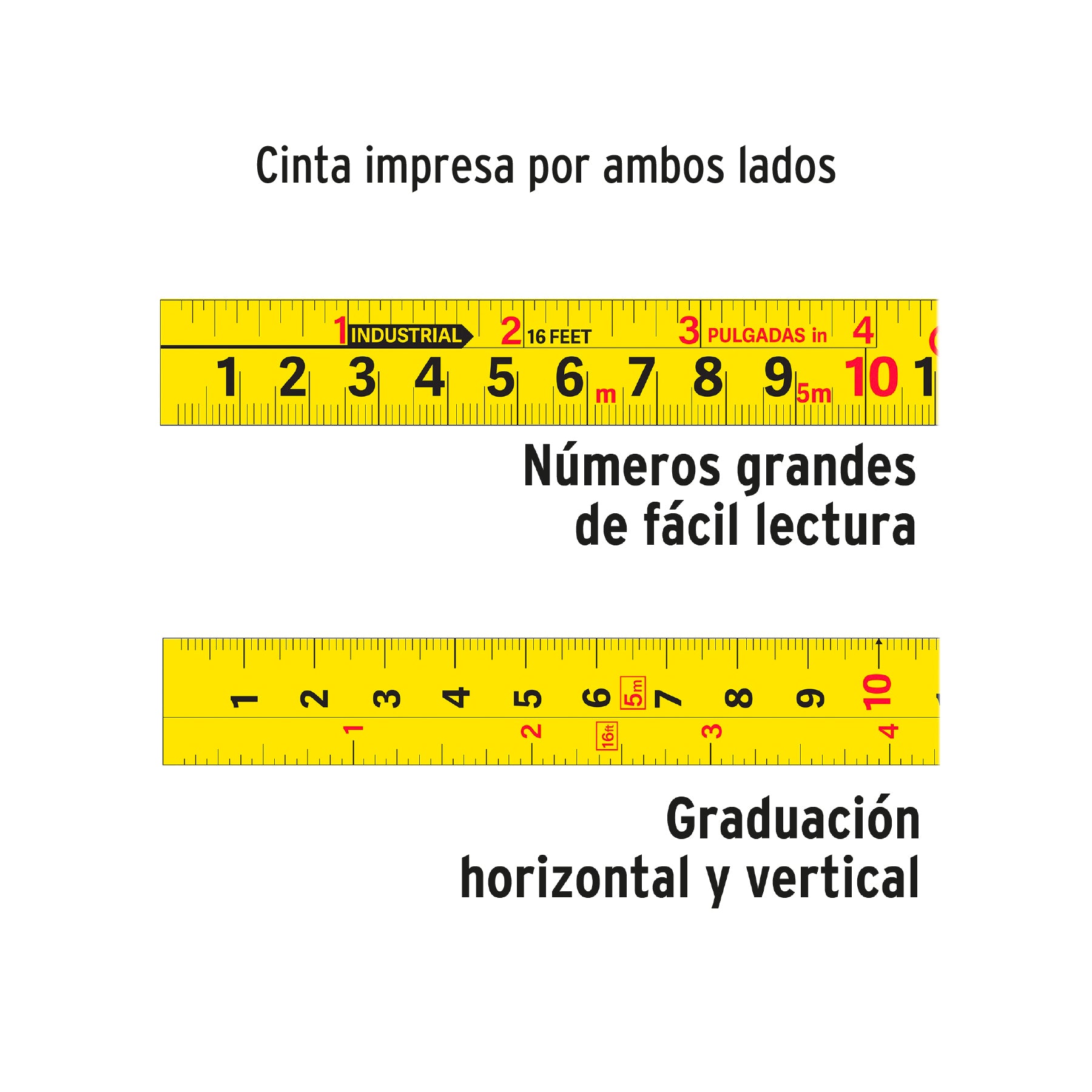 Flexómetro Auto-Lock contra impactos 5.5 m cinta 25 mm